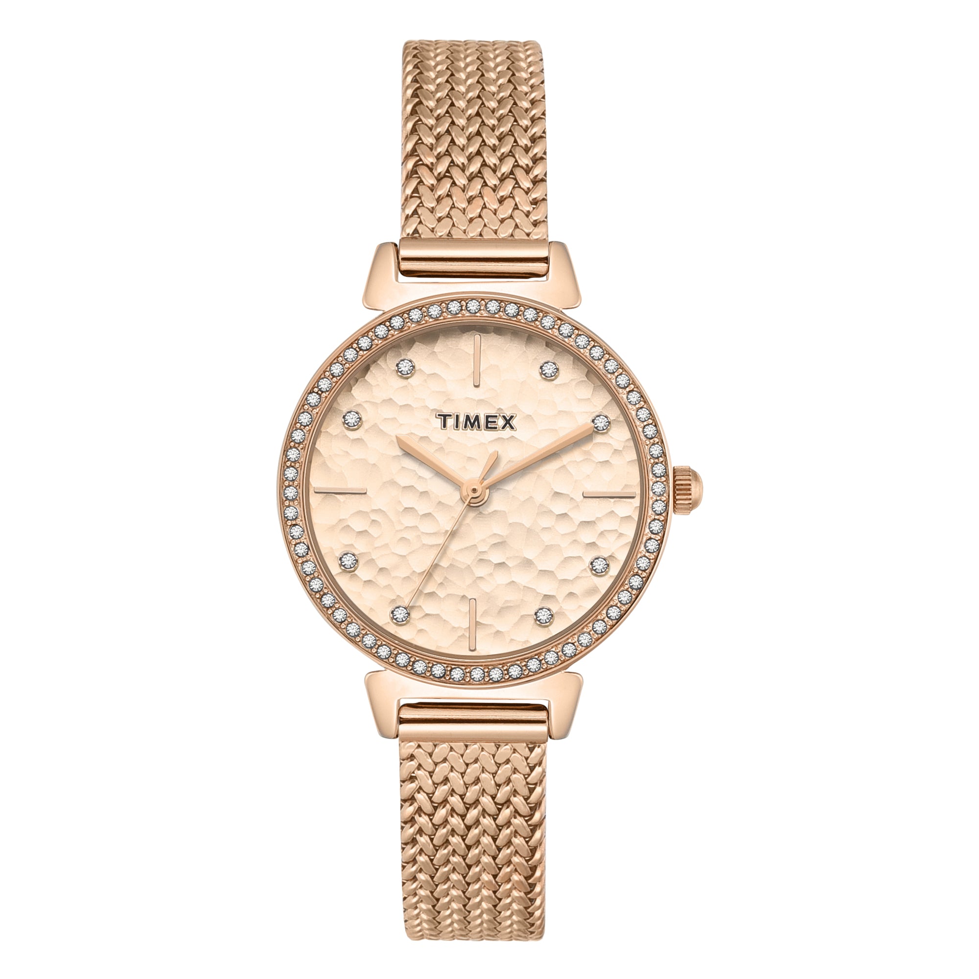 Timex Trendline Round 32mm Rose Gold Dial Analog Women Watch - TWEL22304