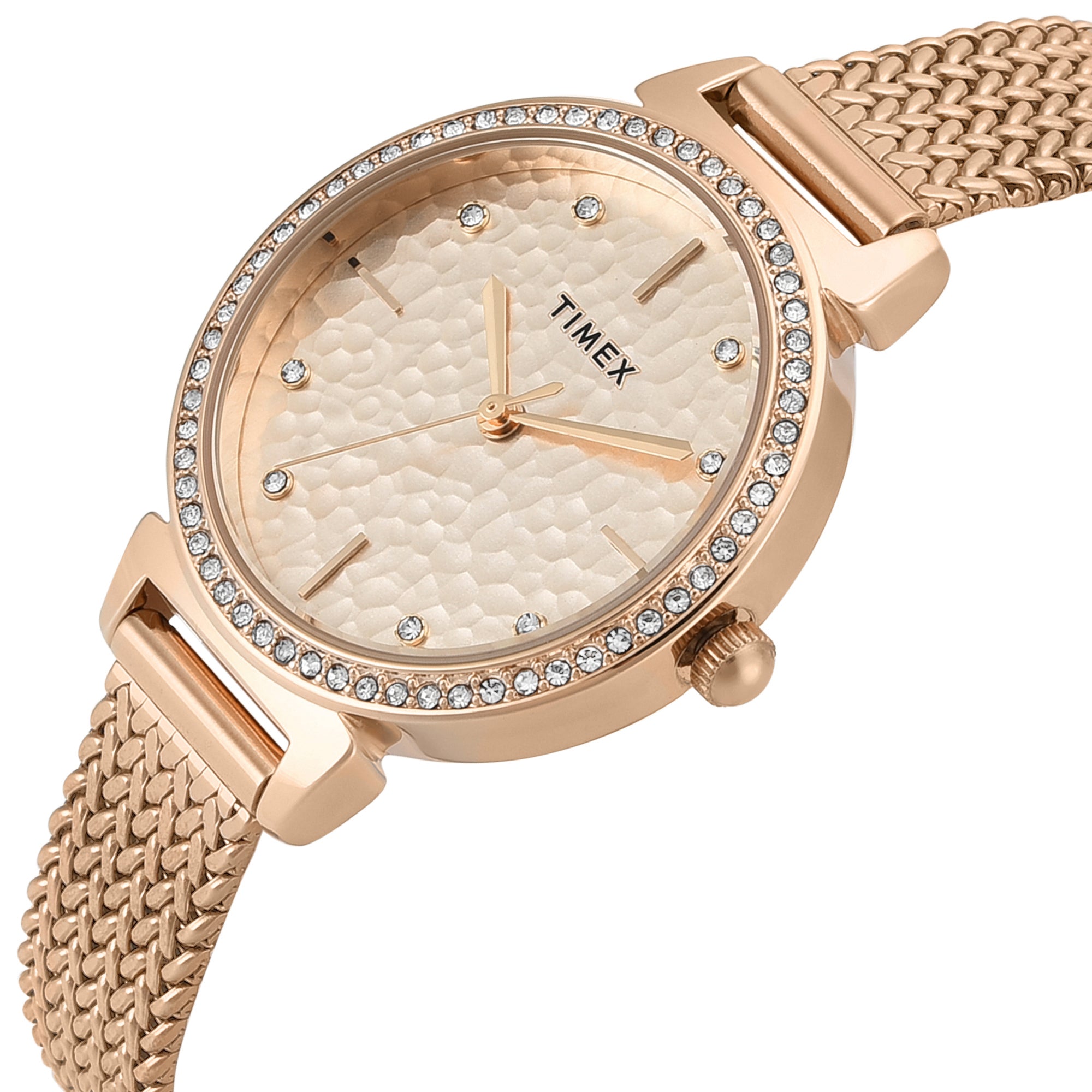Timex Trendline Round 32mm Rose Gold Dial Analog Women Watch - TWEL22304
