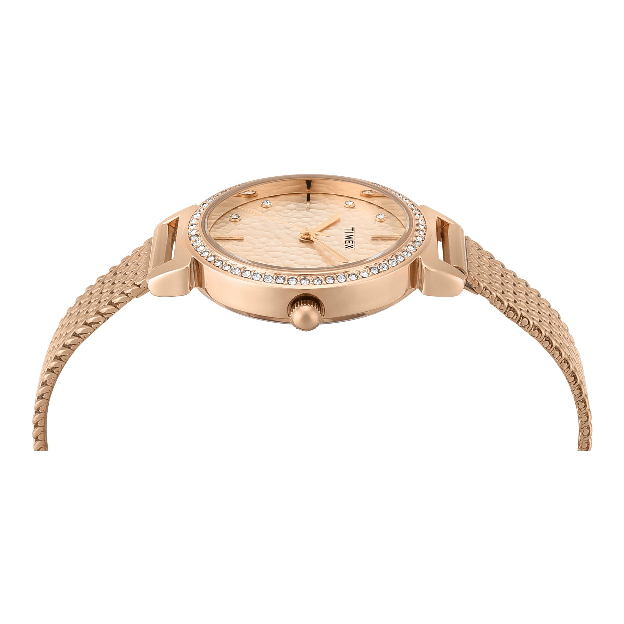 Timex Trendline Round 32mm Rose Gold Dial Analog Women Watch - TWEL22304 Watch Timex