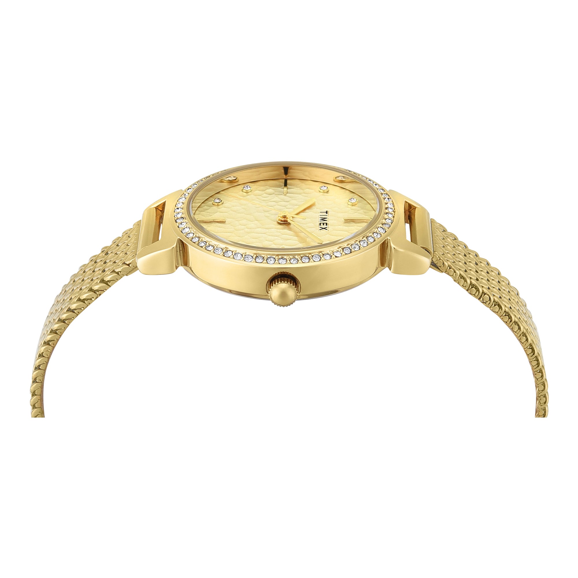 Timex Trendline Round 32mm Champagne Dial Analog Women Watch - TWEL22303 Watch Timex