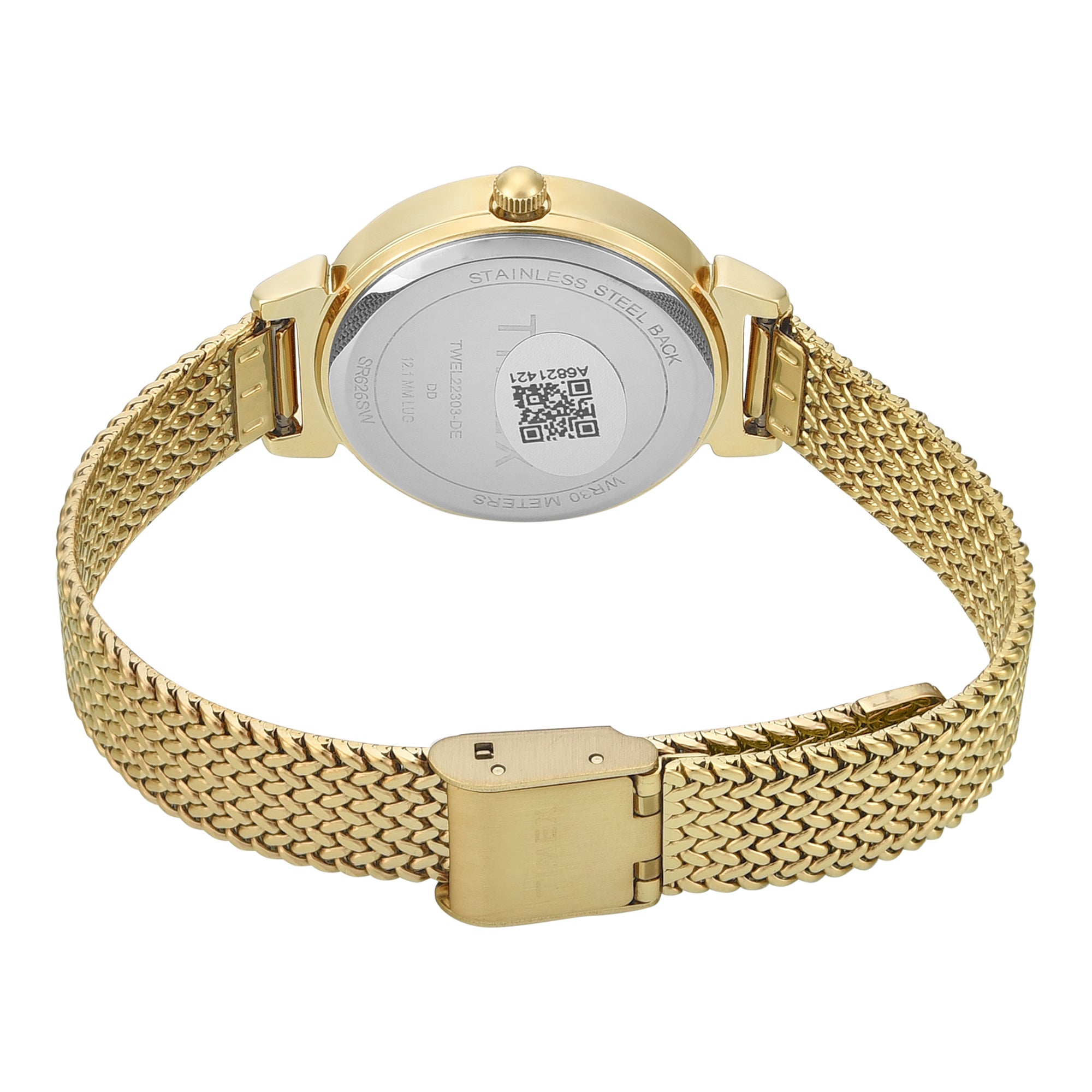Timex Trendline Round 32mm Champagne Dial Analog Women Watch - TWEL22303 Watch Timex