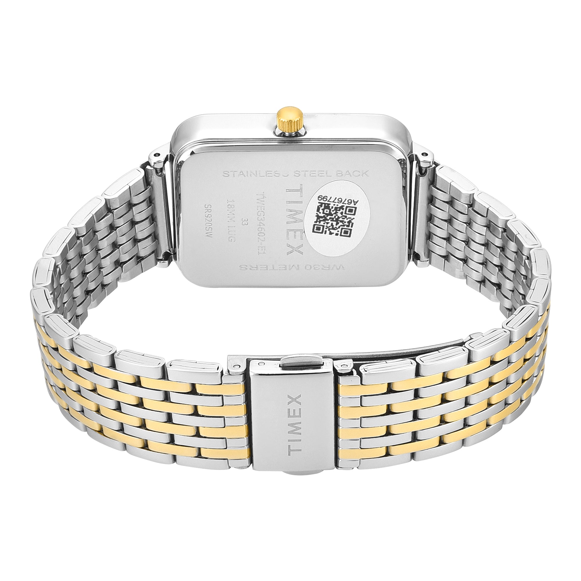 Timex Trendline Rectangle 30mm Silver Dial Analog Men Watch - TWEG34602 Watch Timex