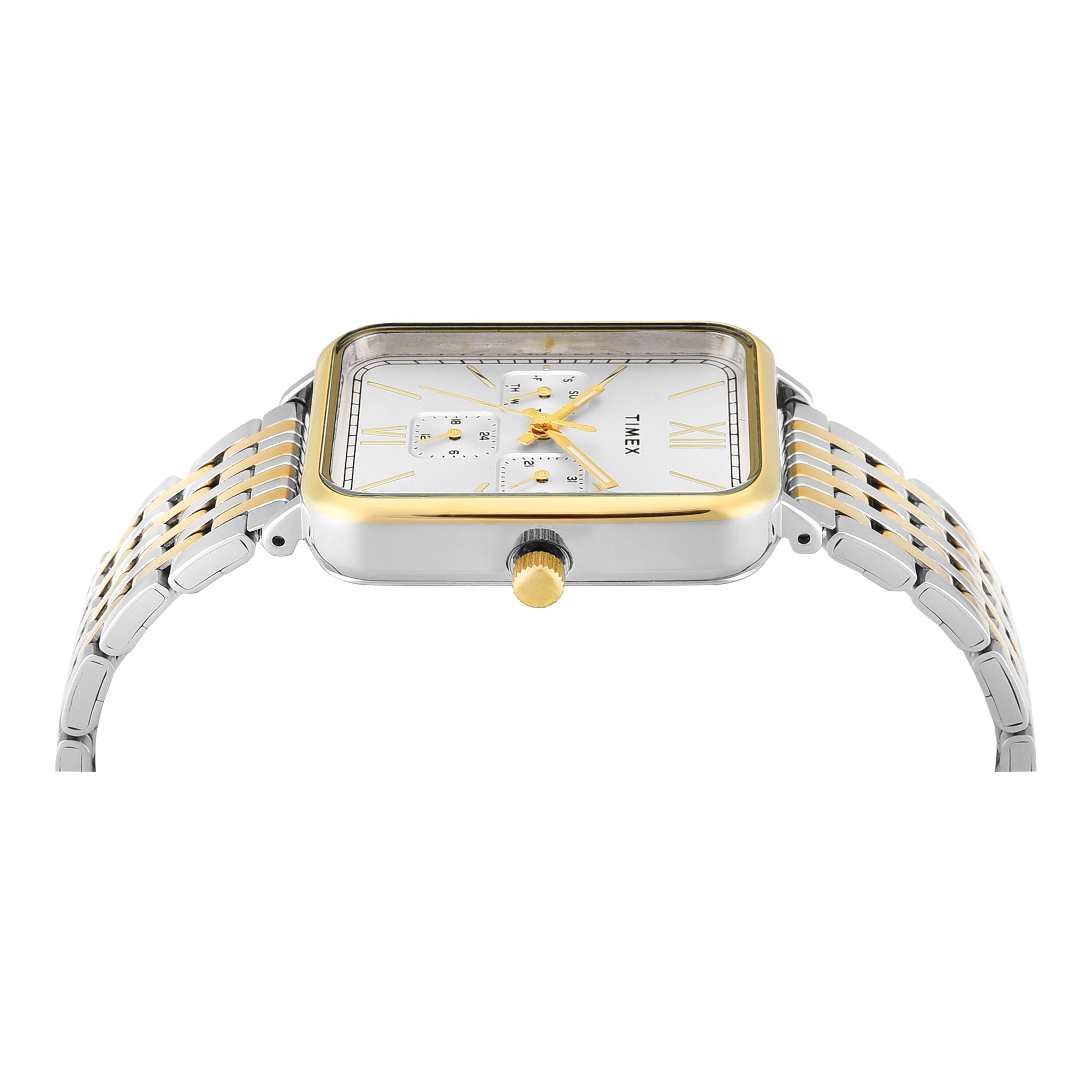 Timex Trendline Rectangle 30mm Silver Dial Analog Men Watch - TWEG34602 Watch Timex