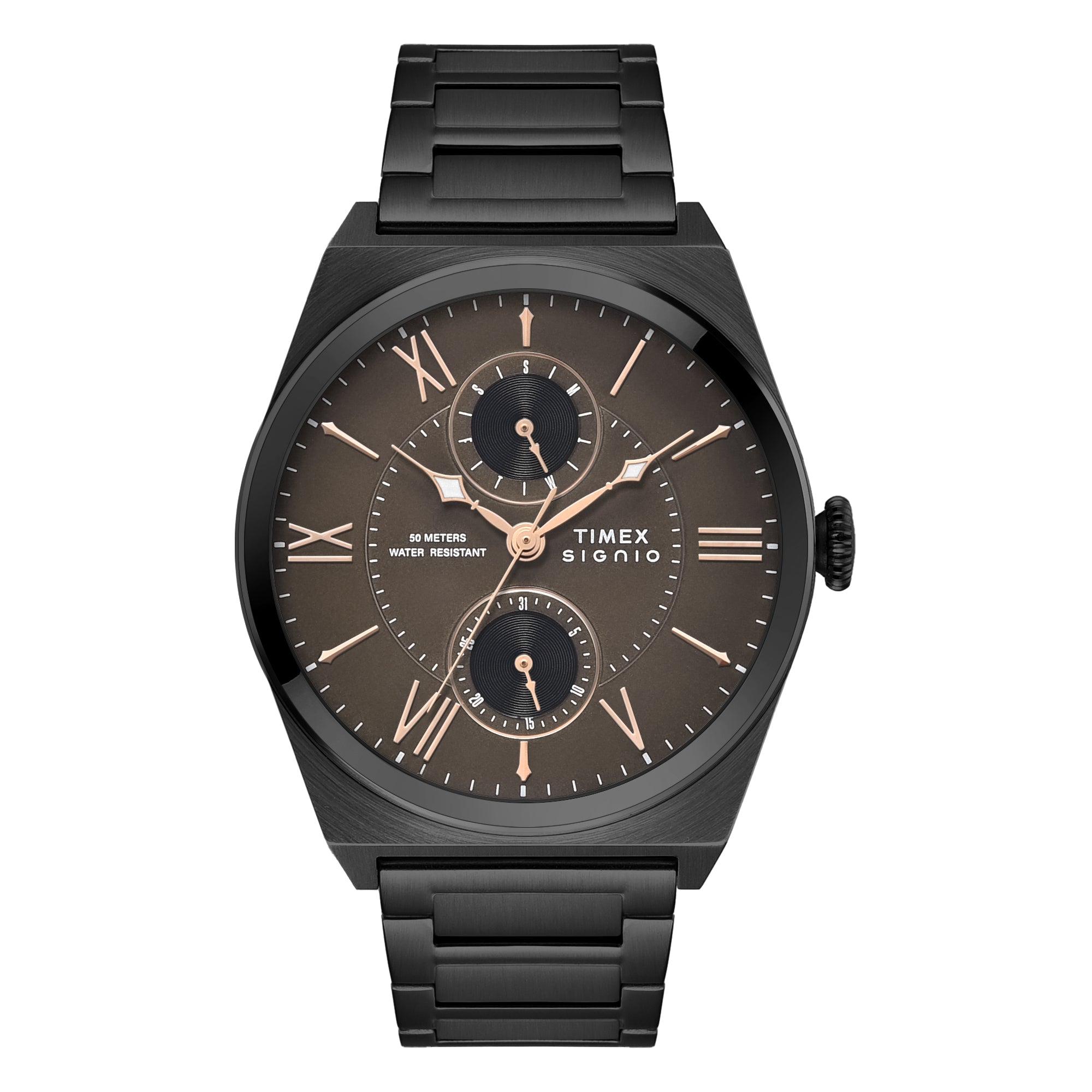 Timex Signio Round 42mm Brown Dial Analog Men Watch - TWEG34502 Watch Timex
