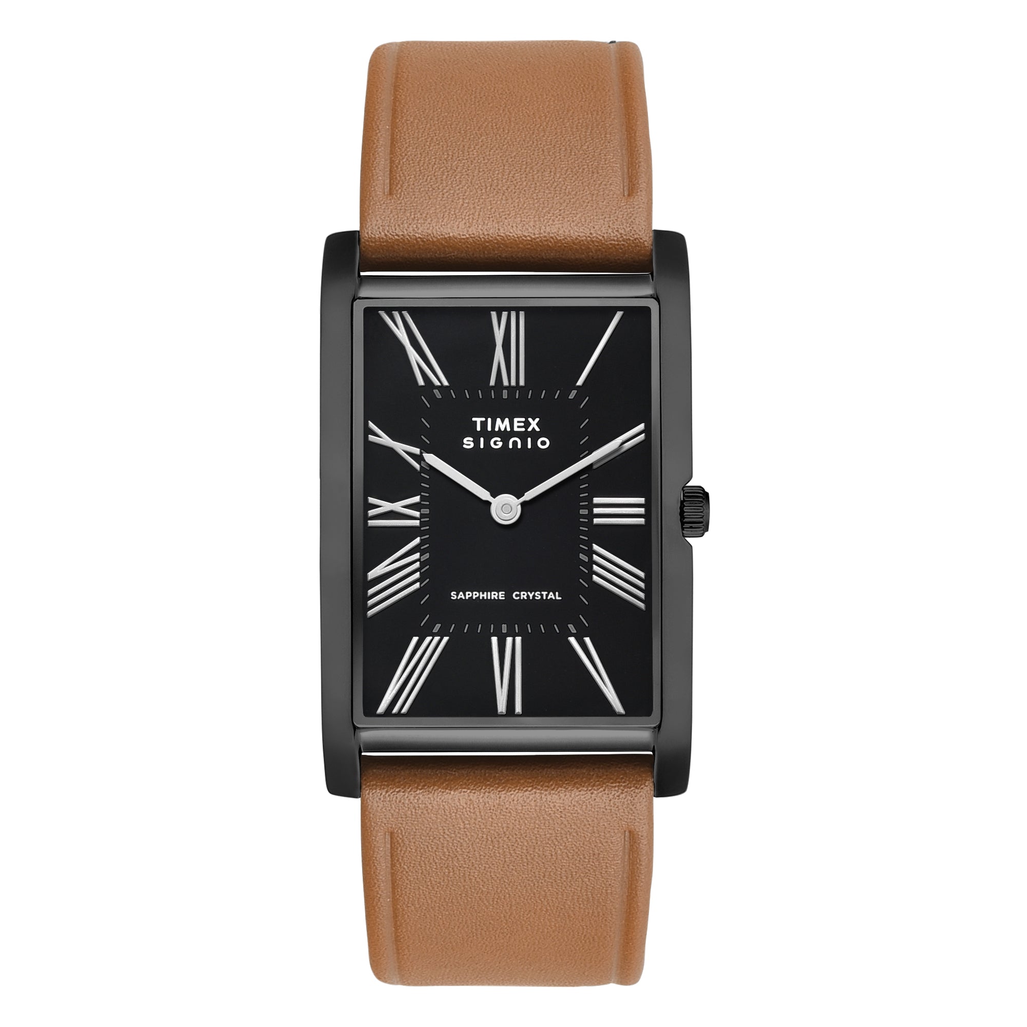 Timex Signio Rectangle 28mm Black Dial Analog Men Watch - TWEG34302