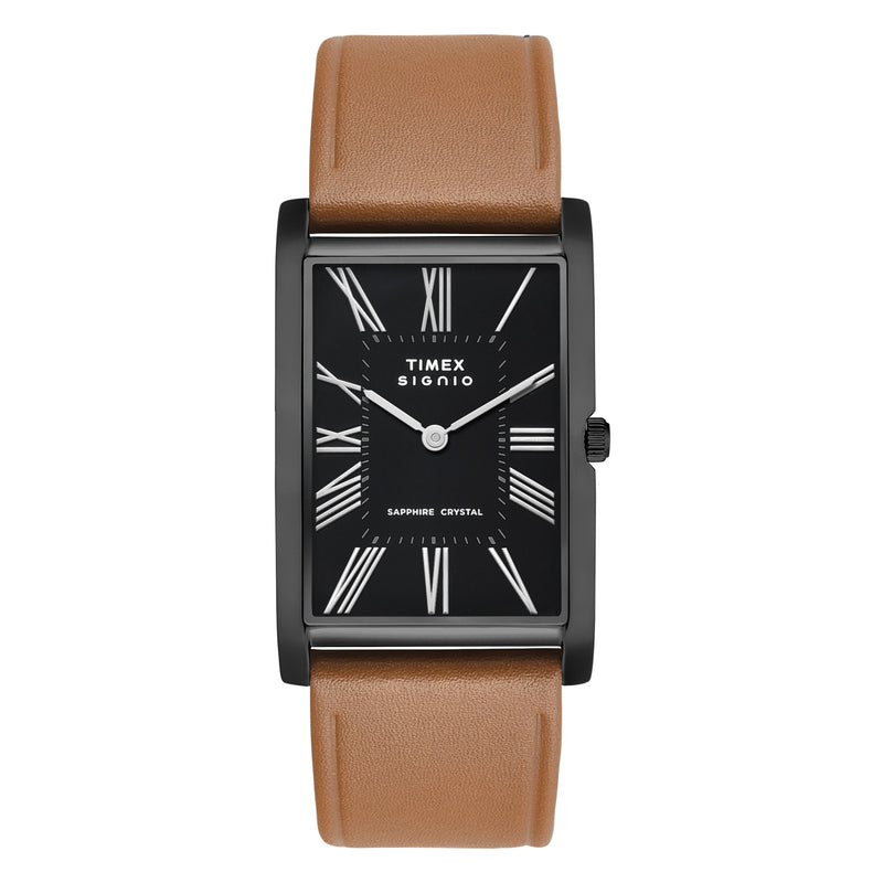 Timex Signio Rectangle 28mm Black Dial Analog Men Watch - TWEG34302 Watch Timex