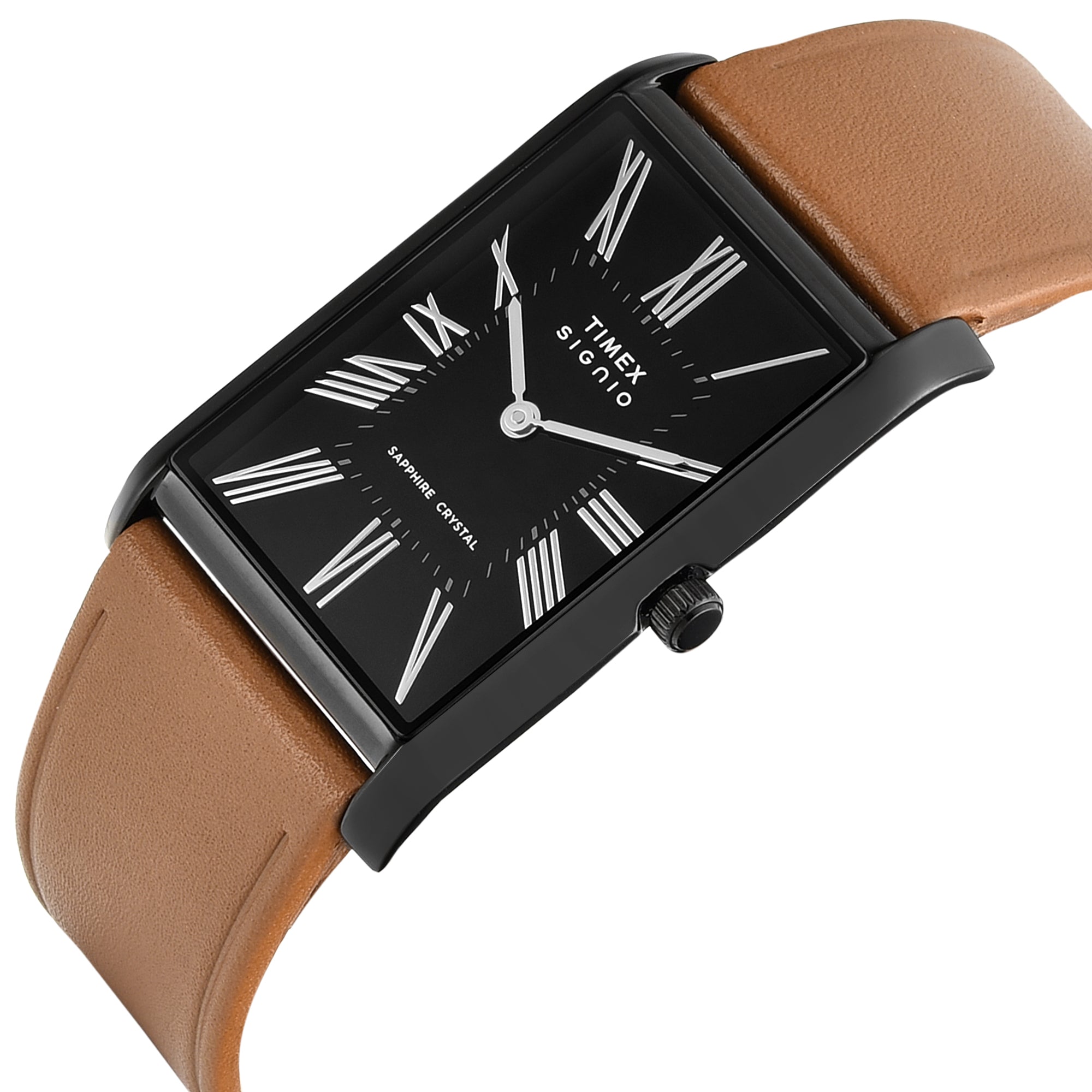 Timex Signio Rectangle 28mm Black Dial Analog Men Watch - TWEG34302 Watch Timex