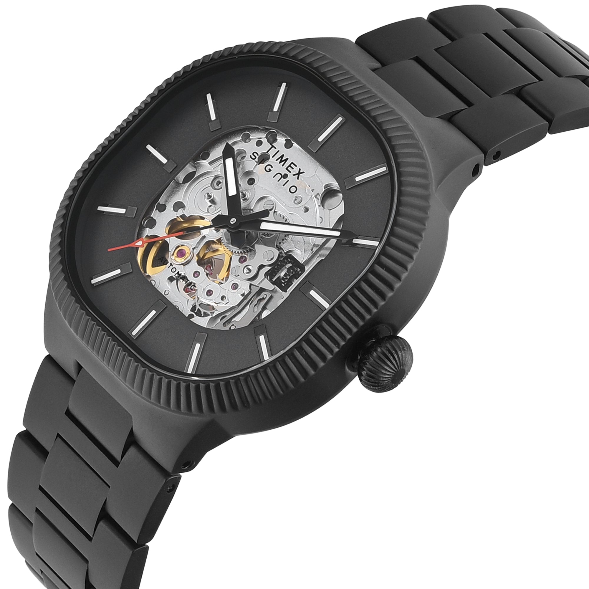 Timex Signio Square 39mm Grey Dial Automatic Men Watch - TWEG24702 Watch Timex