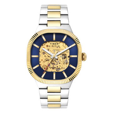 Timex Signio Square 39mm Blue Dial Automatic Men Watch - TWEG24700 Watch Timex