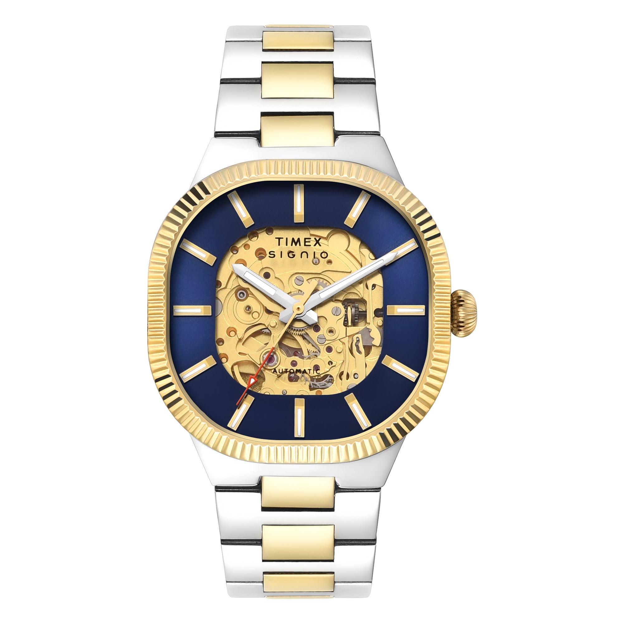 Timex Signio Square 39mm Blue Dial Automatic Men Watch - TWEG24700 Watch Timex