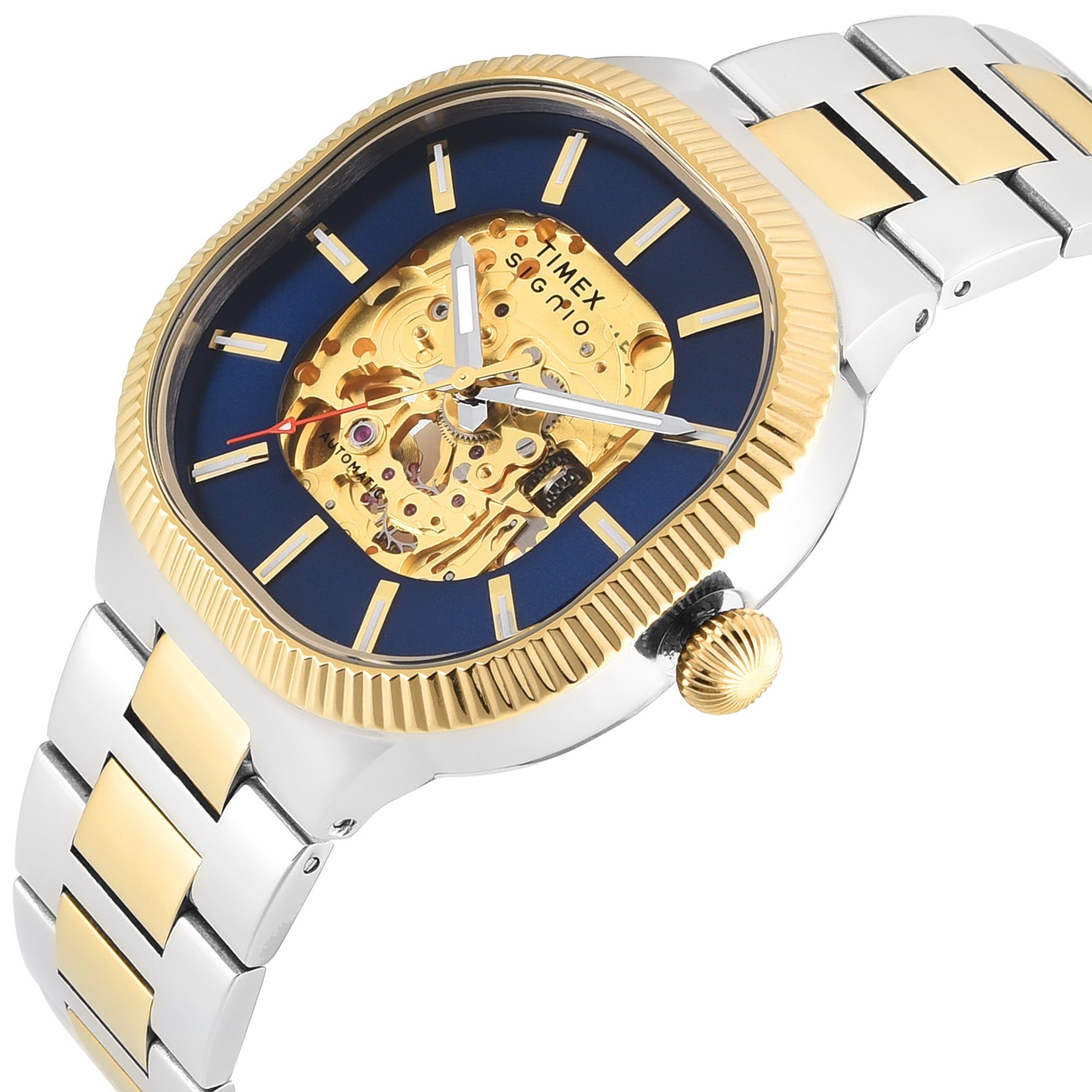 Timex Signio Square 39mm Blue Dial Automatic Men Watch - TWEG24700 Watch Timex