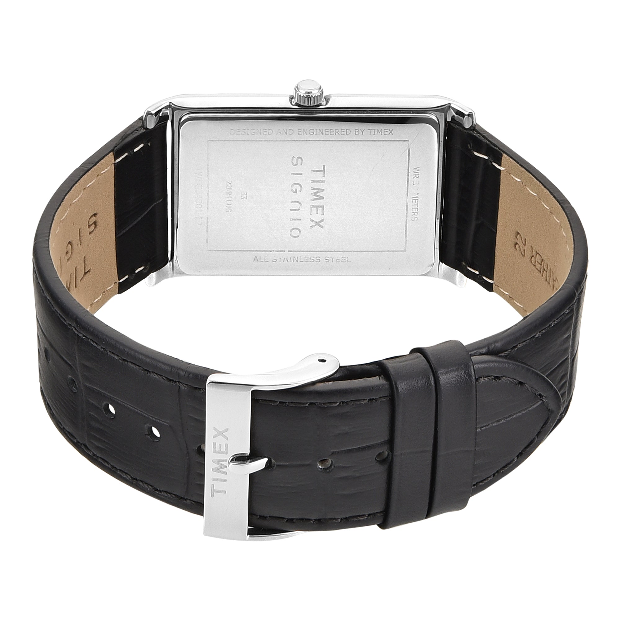 Timex Signio Rectangle 28mm Silver Dial Analog Men Watch - TWEG34301