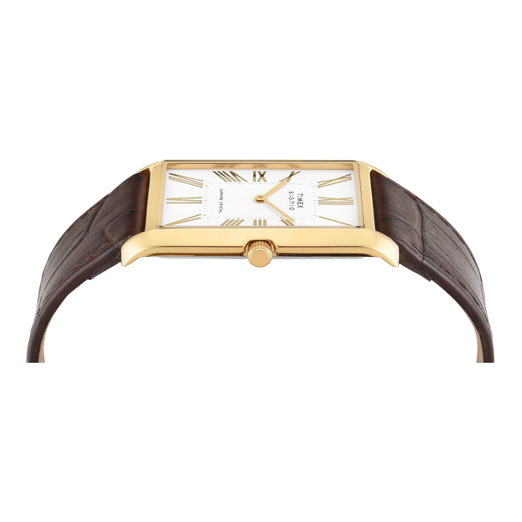 Timex Signio Rectangle 28mm White Dial Analog Men Watch - TWEG34300 Watch Timex