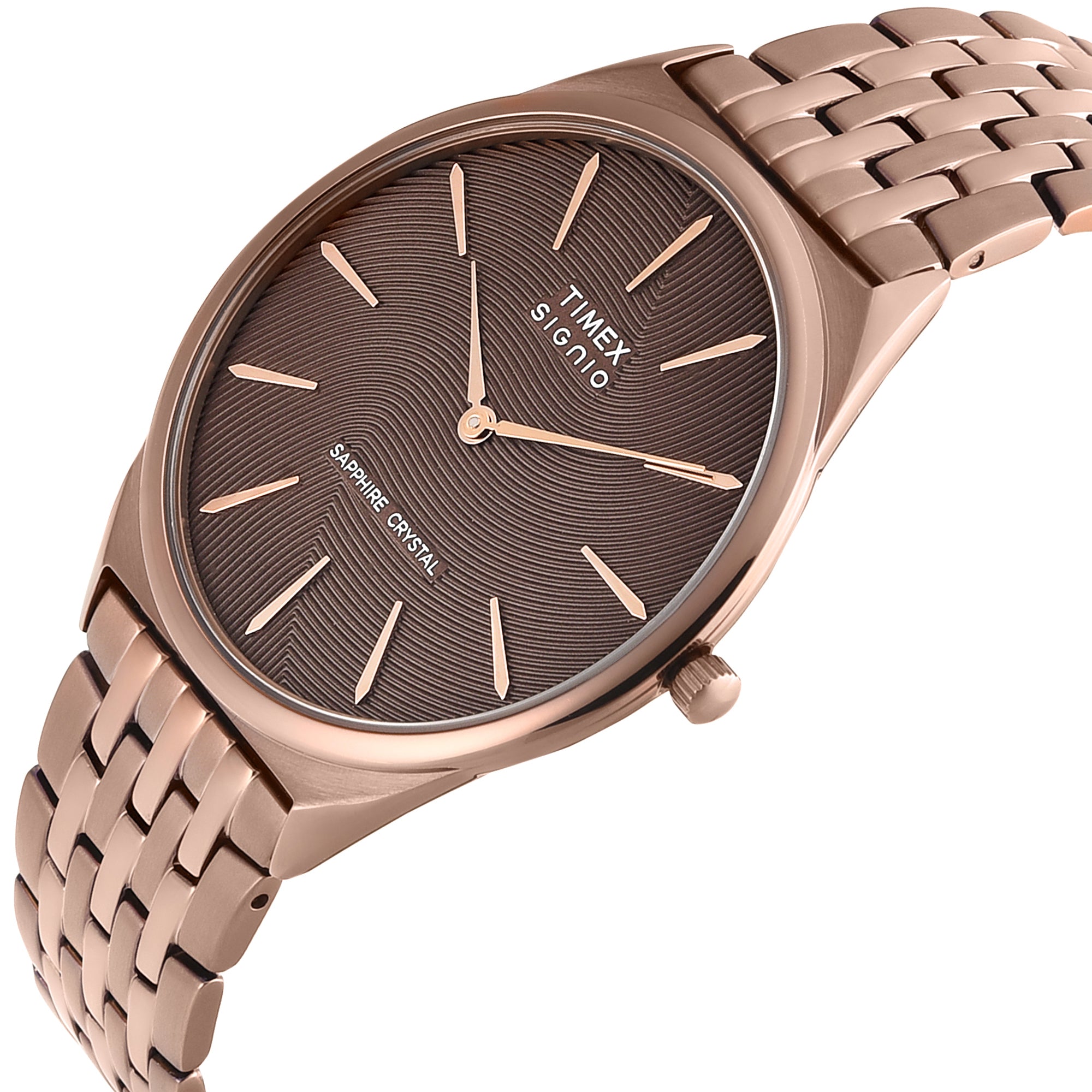Timex Signio Round 40mm Brown Dial Analog Men Watch - TWEG34202