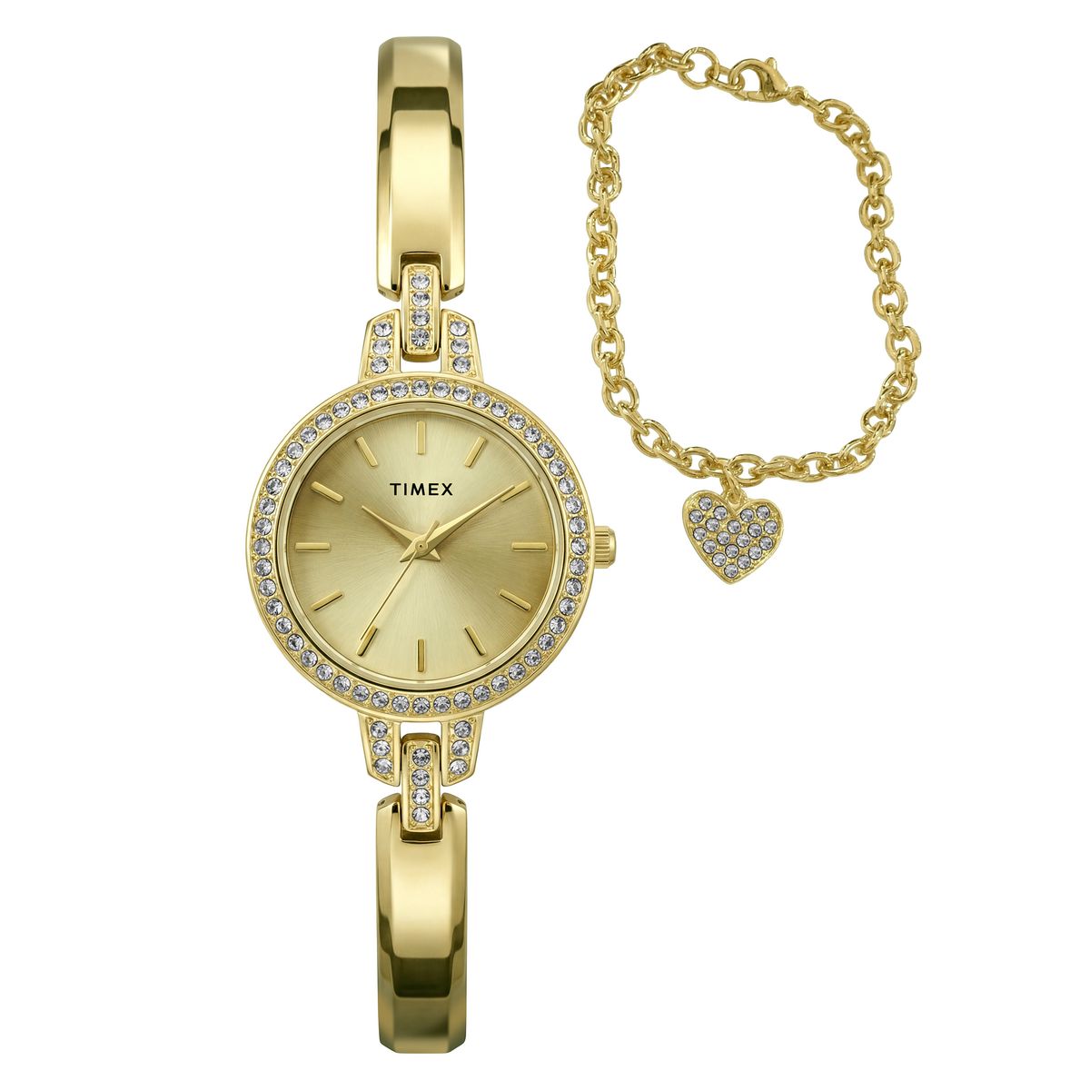 Timex Trend Round 28mm Gold Dial Analog Women Watch - TWG067900UJ Watch Timex