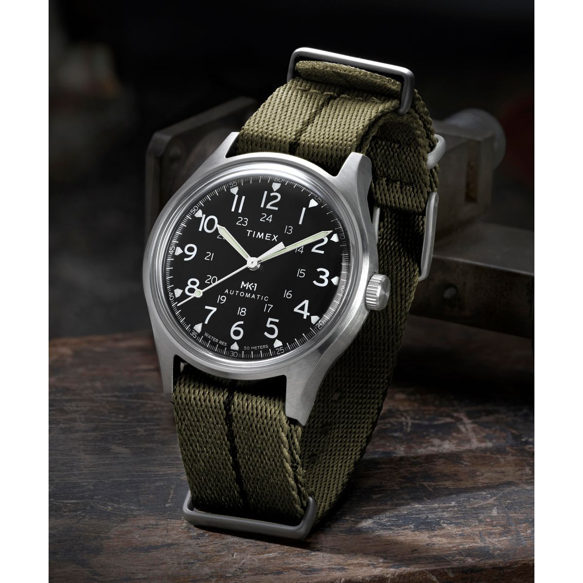 Timex Round 40mm Black Dial Mechanical Automatic Men Watch - TW2Y71700UJ