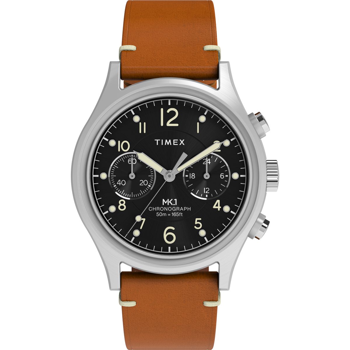 Timex Round 40mm Black Dial Analog Men Watch - TW2Y71100UJ Watch Timex