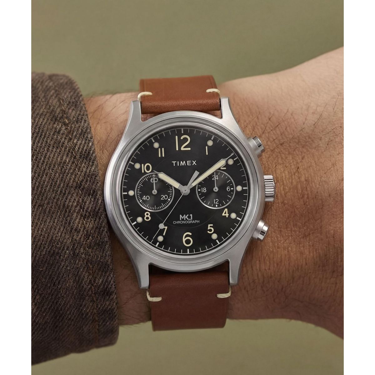 Timex Round 40mm Black Dial Analog Men Watch - TW2Y71100UJ Watch Timex