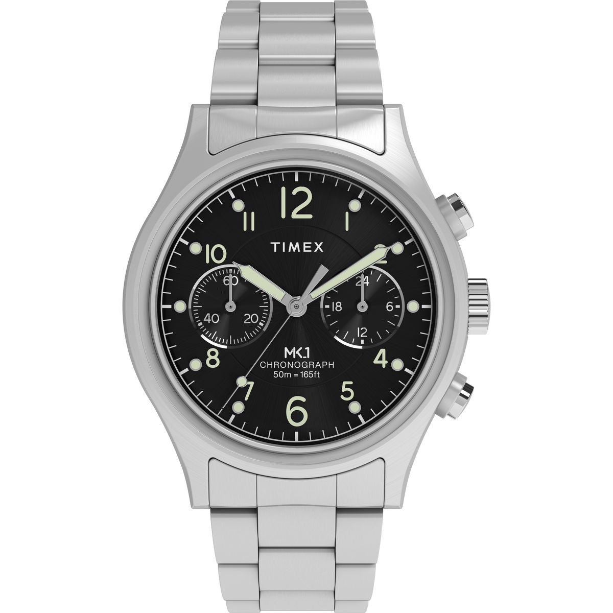 Timex Round 40mm Black Dial Analog Men Watch - TW2Y71000UJ Watch Timex