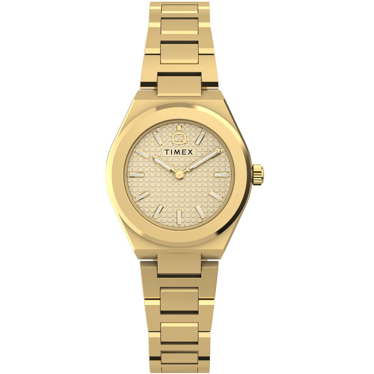 Timex Q Round 24mm Gold Dial Analog Women Watch - TW2Y68300UJ Watch Timex