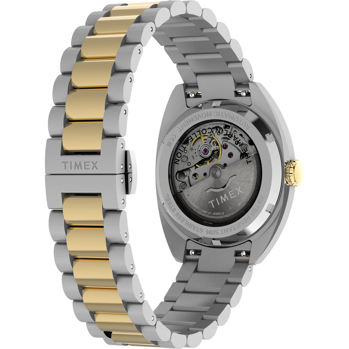 Timex Marlin Tonneau 37mm Silver Dial Mechanical Automatic Men Watch - TW2Y65100UJ Watch Timex
