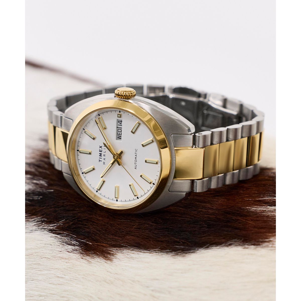Timex Marlin Tonneau 37mm Silver Dial Mechanical Automatic Men Watch - TW2Y65100UJ