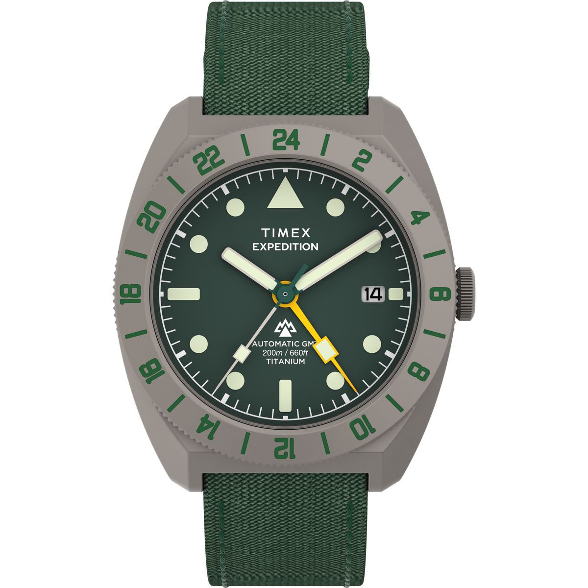 Timex Expedition Tonneau 41mm Green Dial Mechanical Automatic Men Watch - TW2Y63400UJ Watch Timex