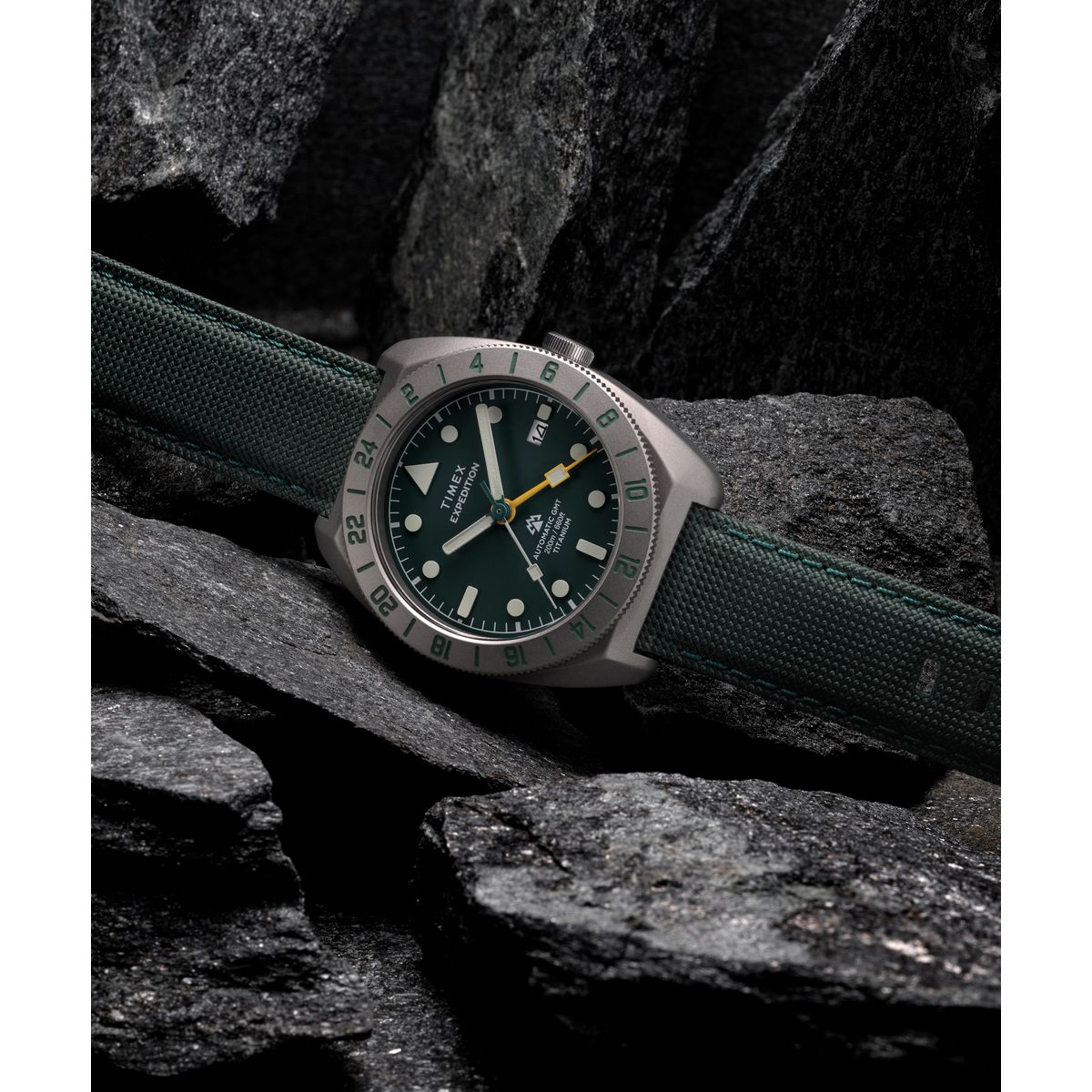 Timex Expedition Tonneau 41mm Green Dial Mechanical Automatic Men Watch - TW2Y63400UJ