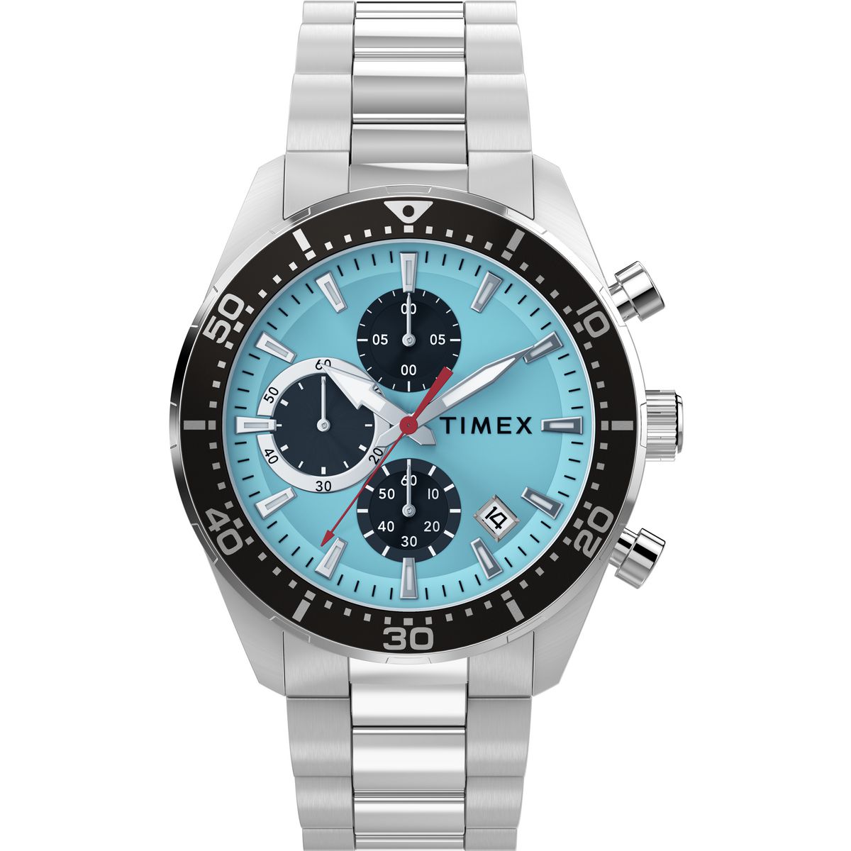 Timex Trend Round 42mm Blue Dial Analog Men Watch - TW2Y62200UJ Watch Timex