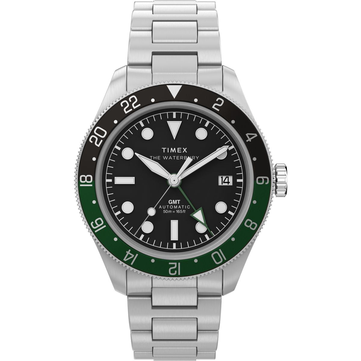 Timex Waterbury Round 42mm Black Dial Mechanical Automatic Men Watch - TW2Y60800UJ Watch Timex