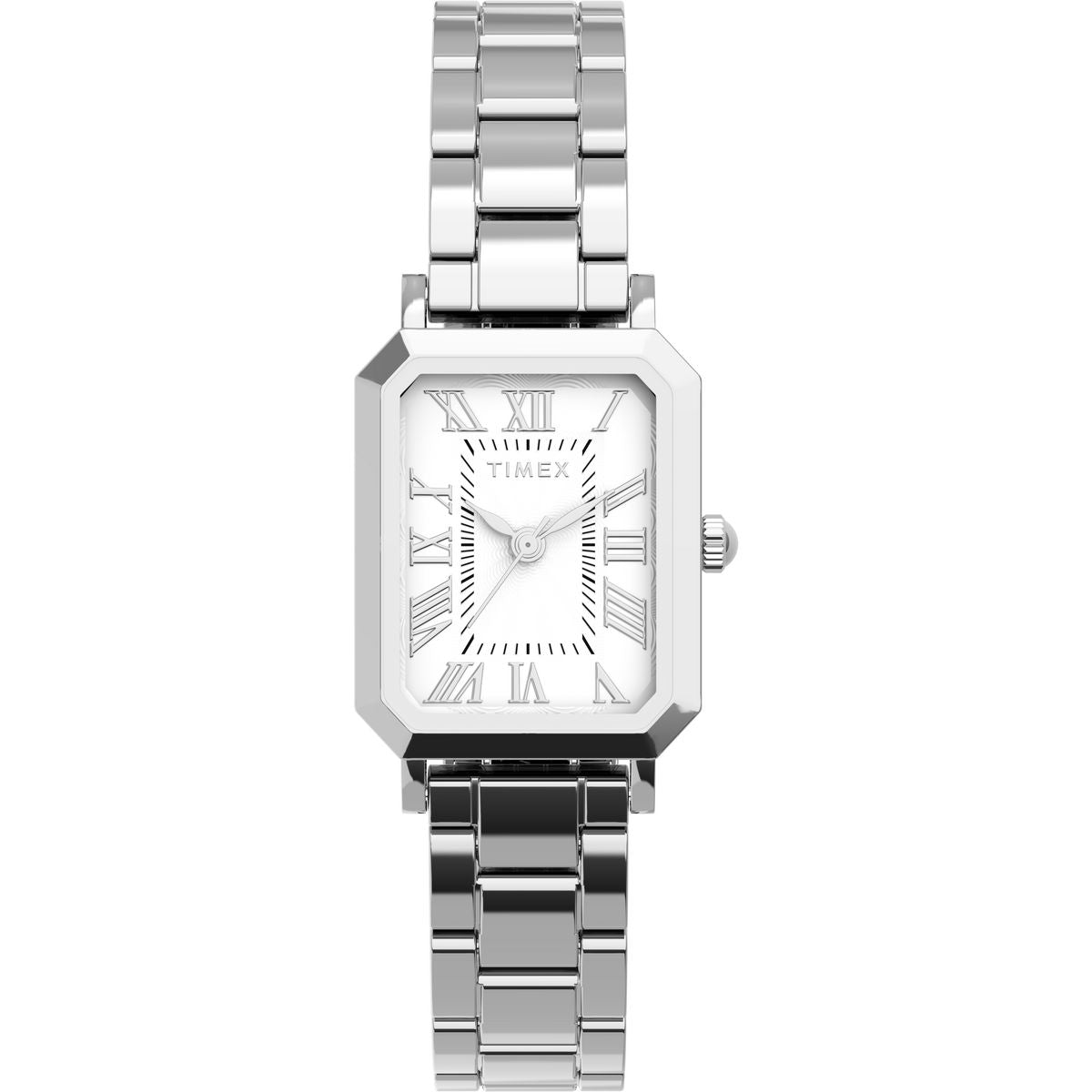 Timex Trend Rectangle 21mm White Dial Analog Women Watch - TW2Y57900UJ Watch Timex