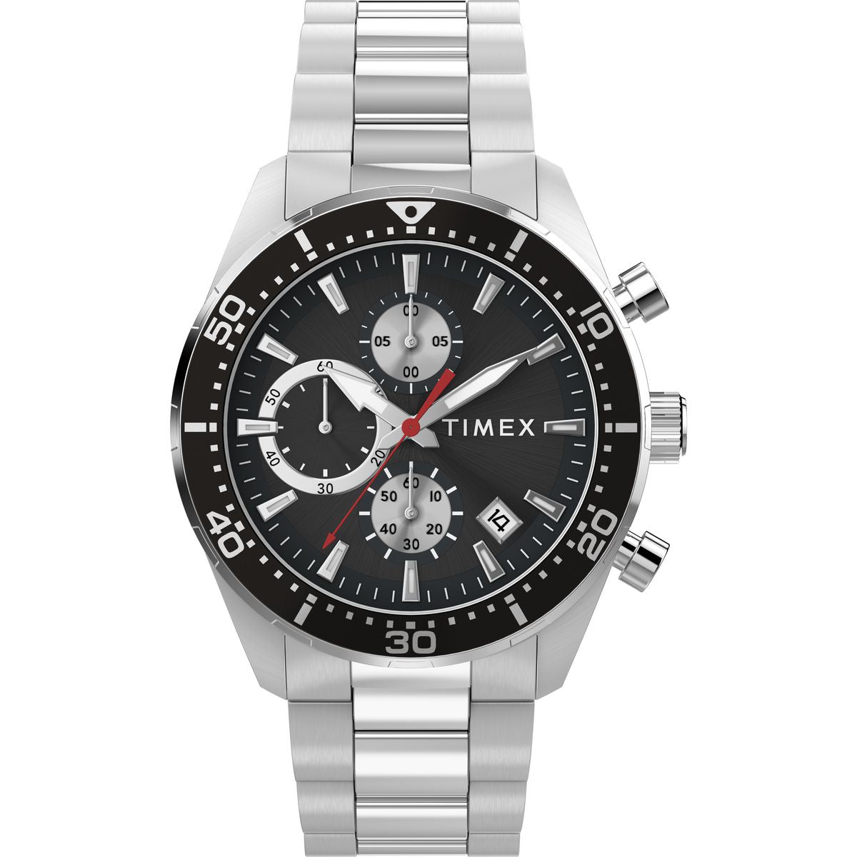 Timex Trend Round 42mm Black Dial Analog Men Watch - TW2Y56900UJ Watch Timex