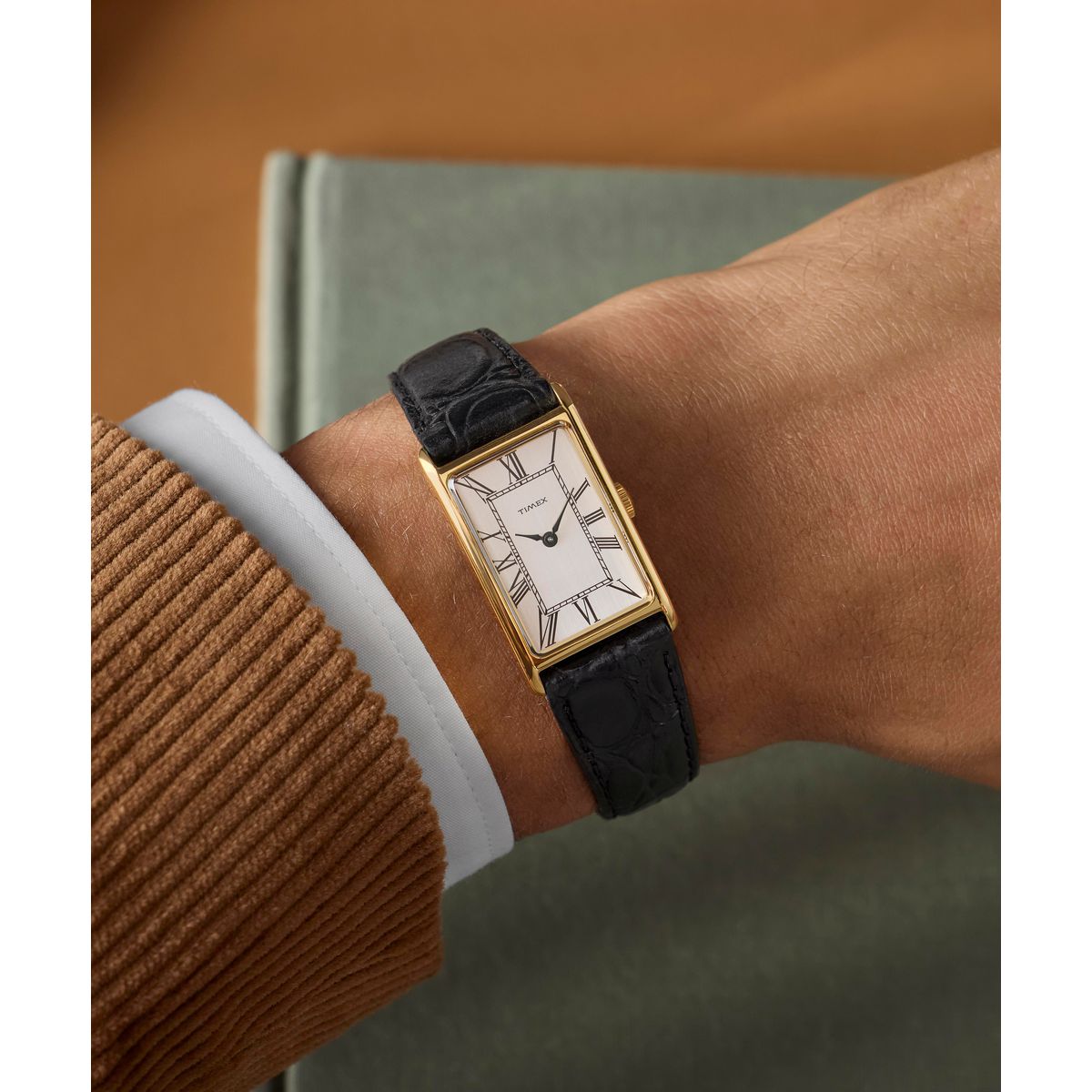 Timex Reissue Rectangle 21mm White Dial Analog Unisex Watch - TW2Y56200UJ Watch Timex