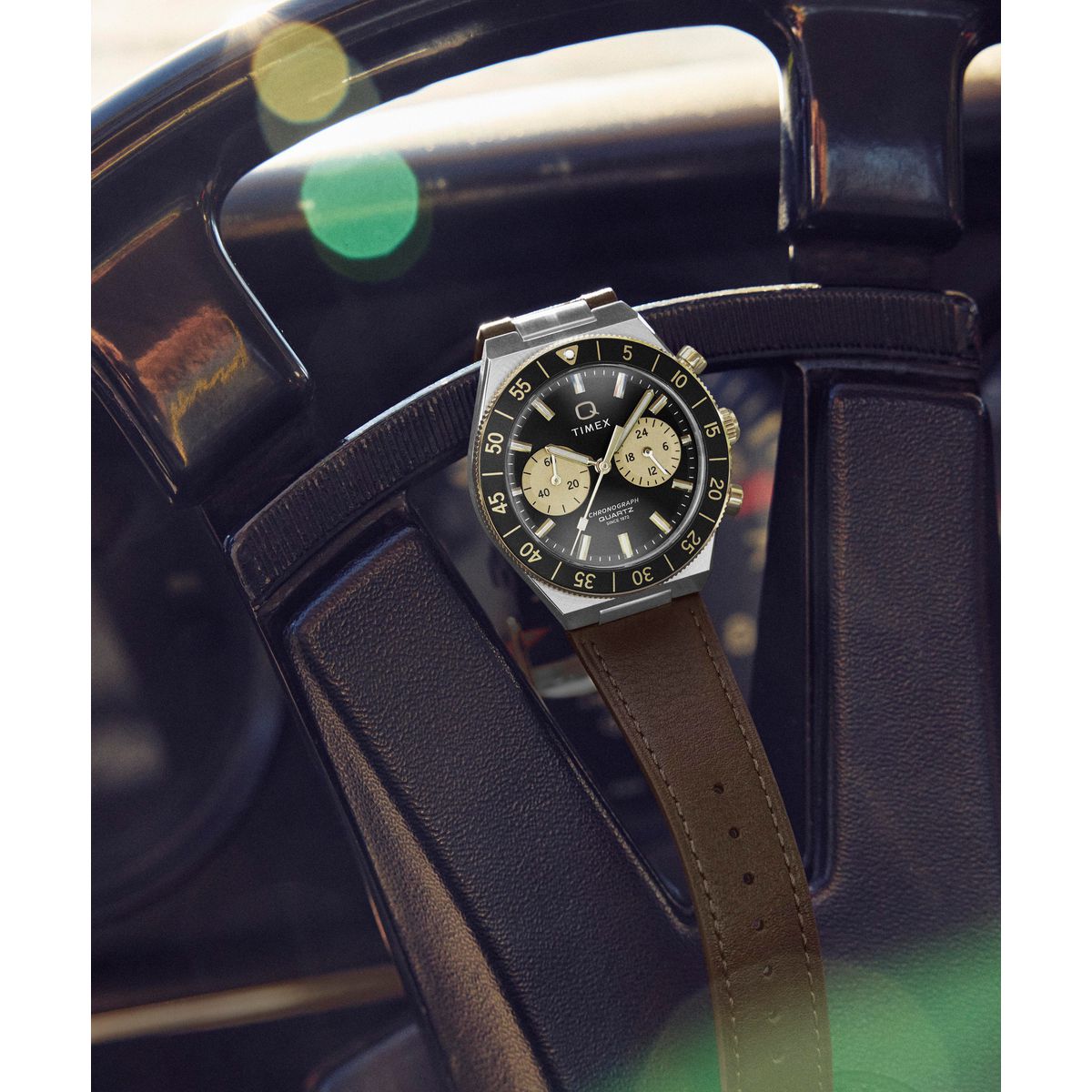 Timex Q Round 40mm Black Dial Analog Men Watch - TW2Y56000IK Watch Timex