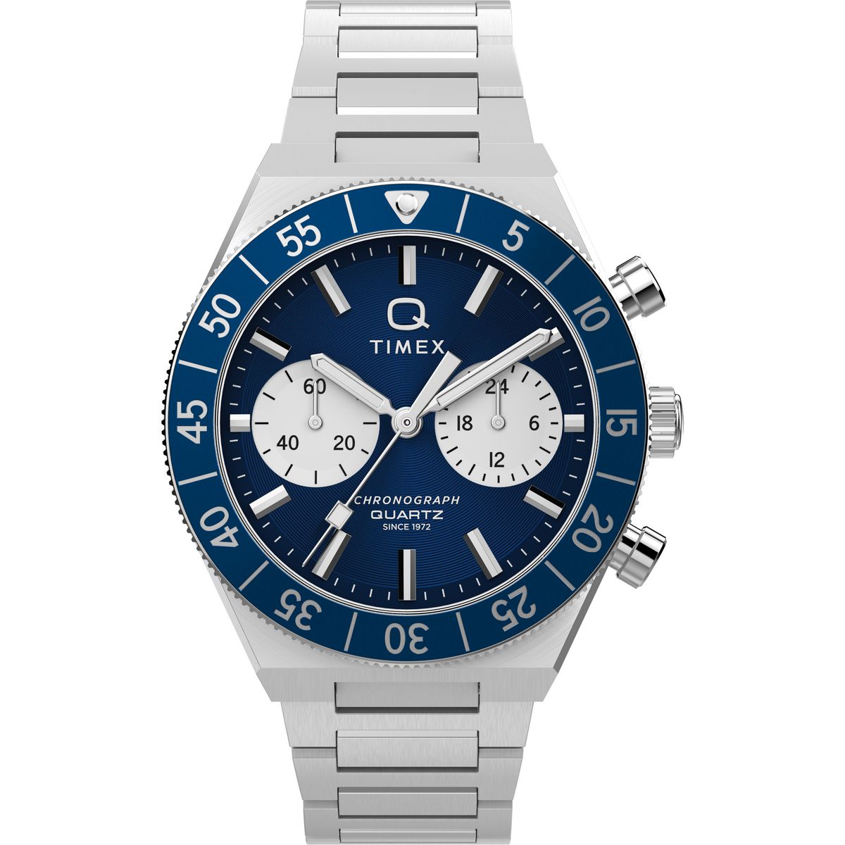 Timex Q Round 40mm Blue Dial Analog Men Watch - TW2Y55900IK Watch Timex