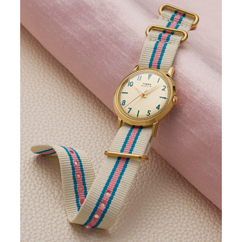Timex Marlin Round 34mm Beige Dial Analog Women Watch - TW2Y49800UJ Watch Timex