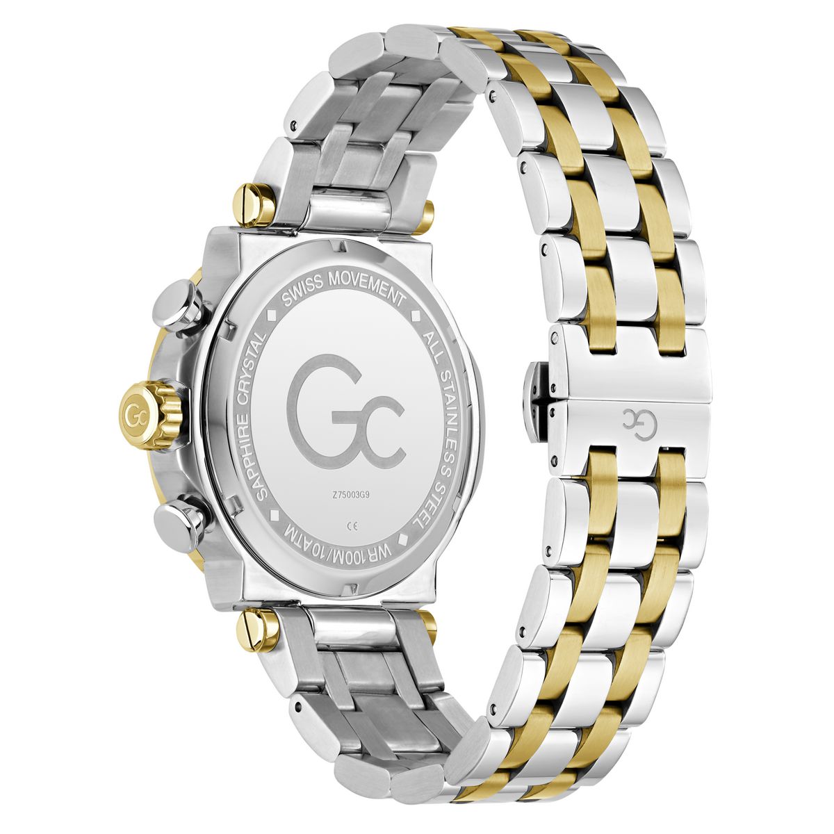 Gc Round 44mm Green Dial Analog Men Watch - Z75003G9 Watch Gc