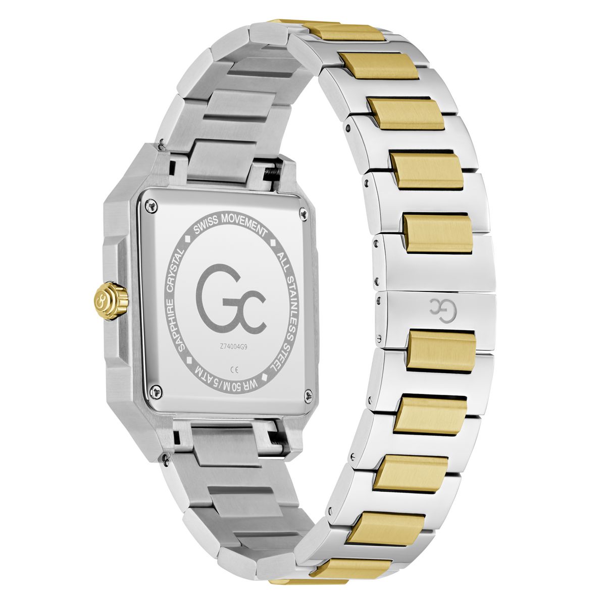 Gc Square 41mm Green Dial Analog Men Watch - Z74004G9
