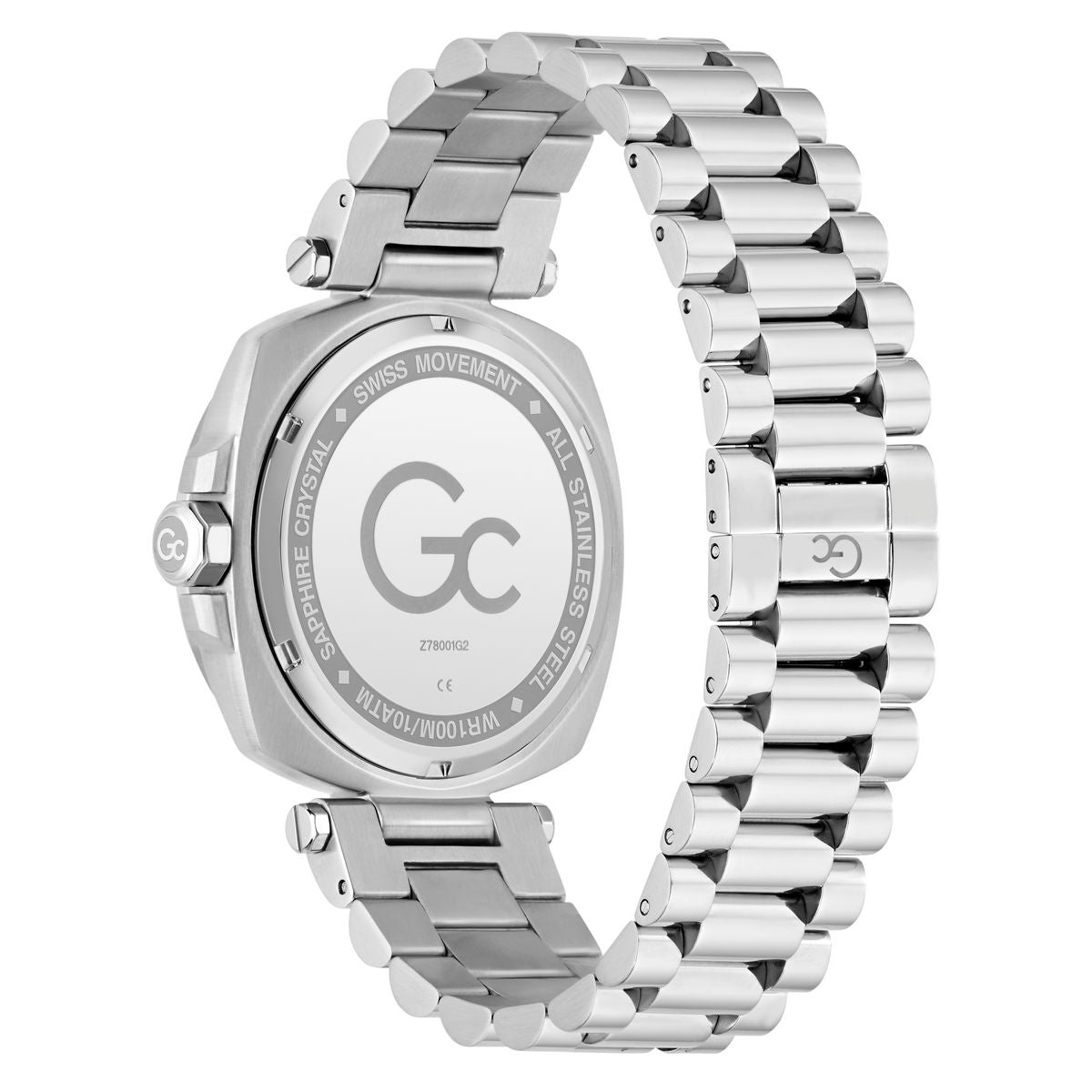 Gc Square 44mm Black Dial Analog Men Watch - Z78001G2