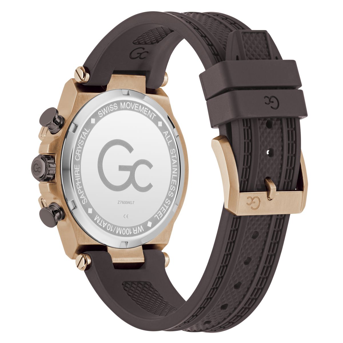 Gc Round 44mm Beige Dial Analog Men Watch - Z76004G7