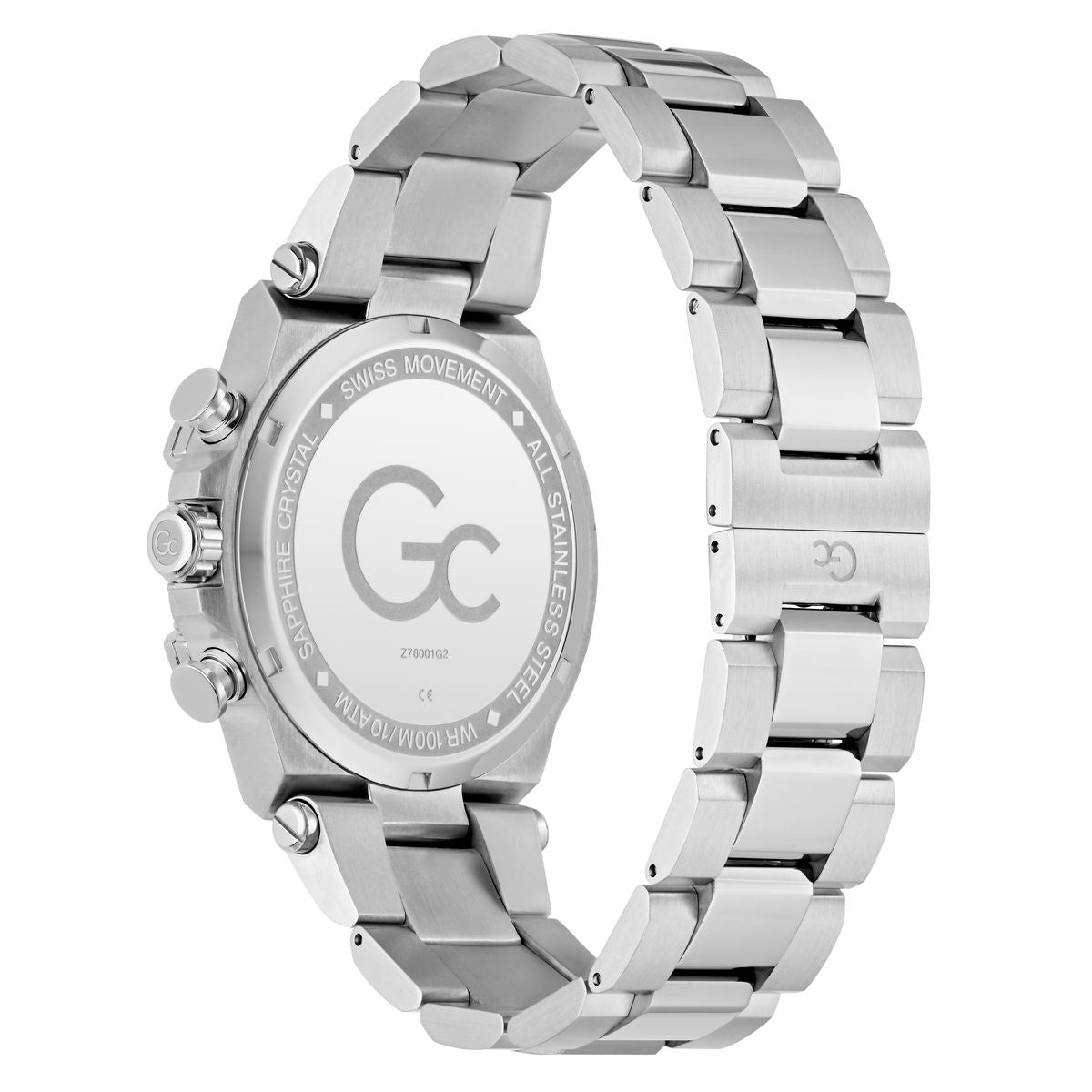 Gc Round 44mm Black Dial Analog Men Watch - Z76001G2 Watch Gc