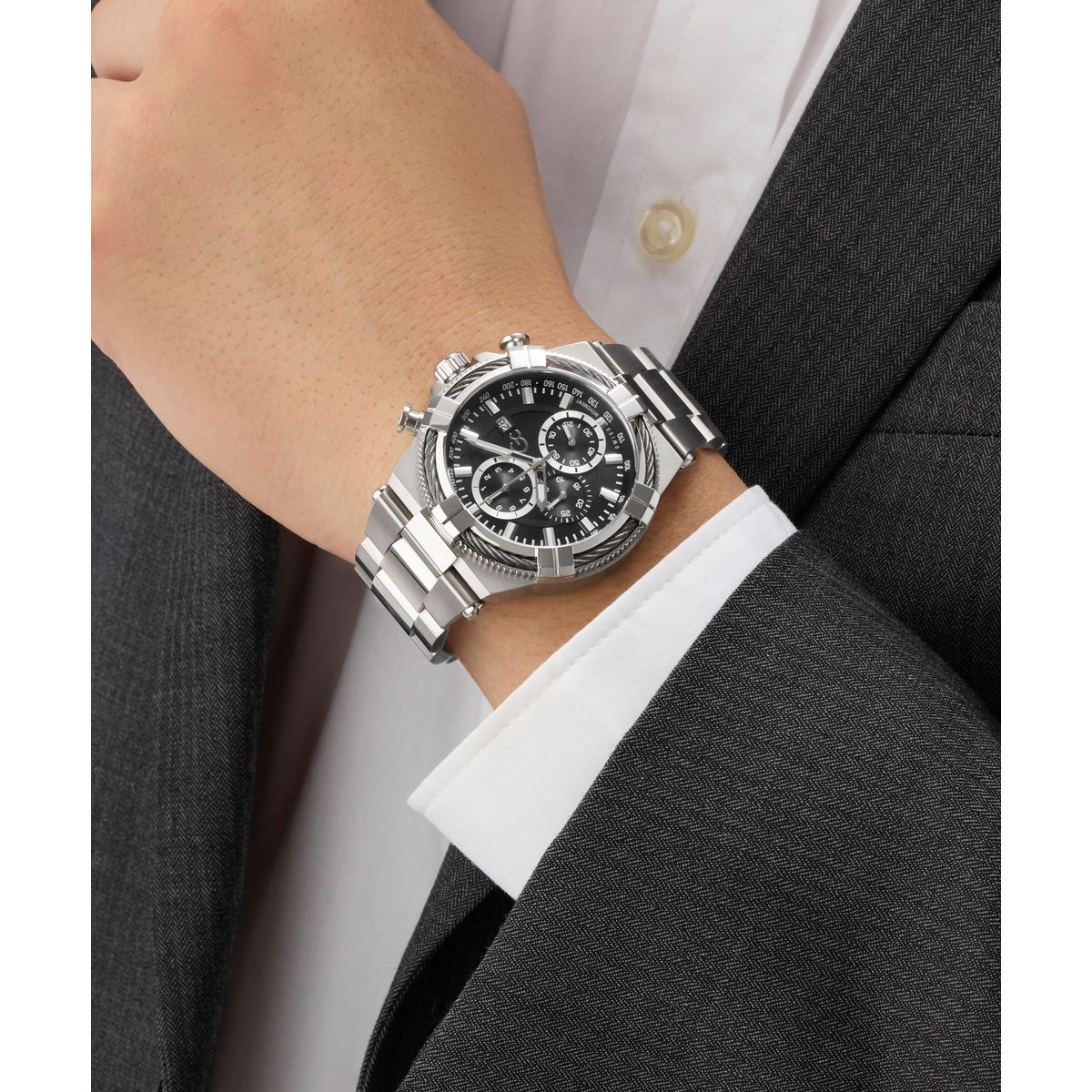 Gc Round 44mm Black Dial Analog Men Watch - Z76001G2 Watch Gc