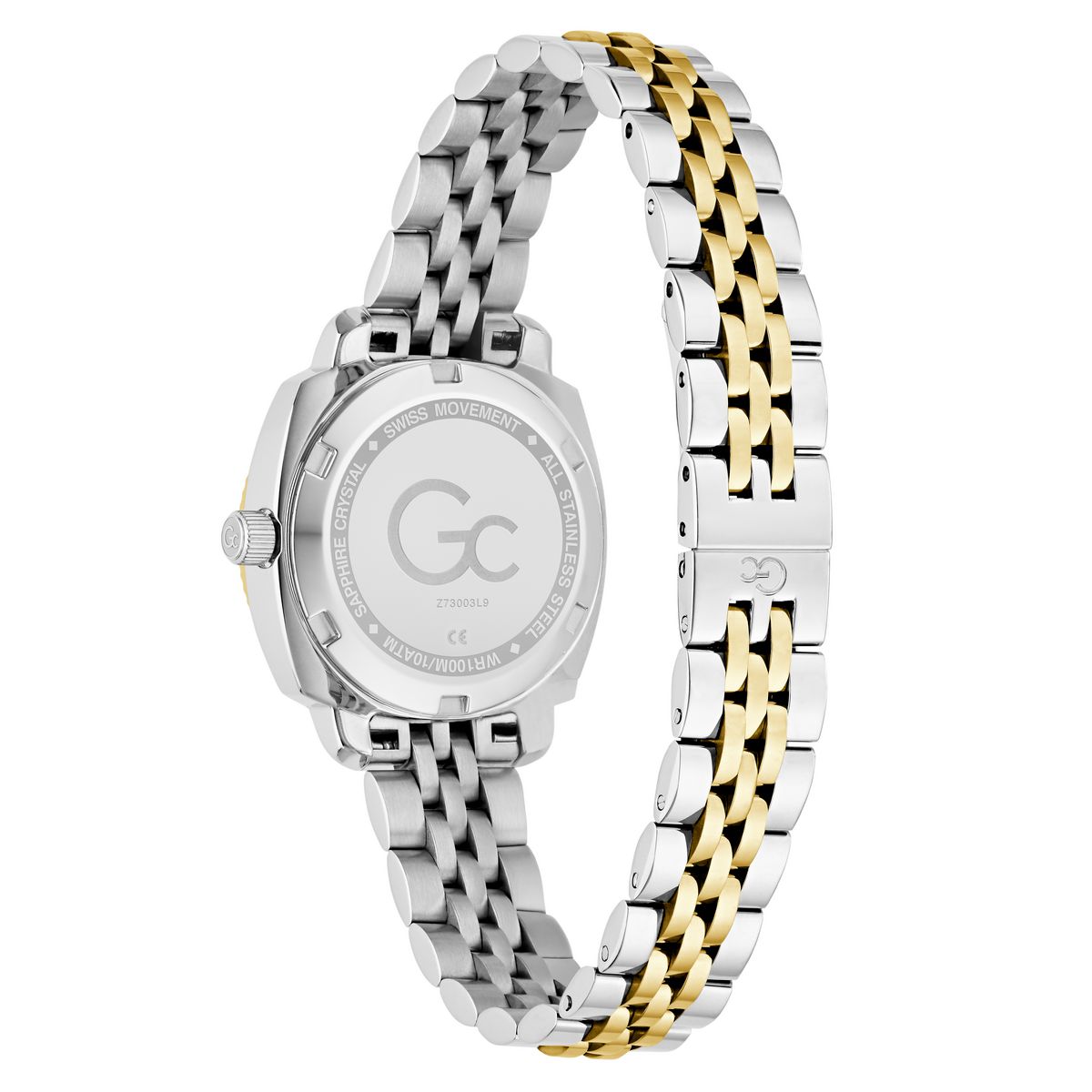 Gc Square 28mm Green Dial Analog Women Watch - Z73003L9 Watch Gc