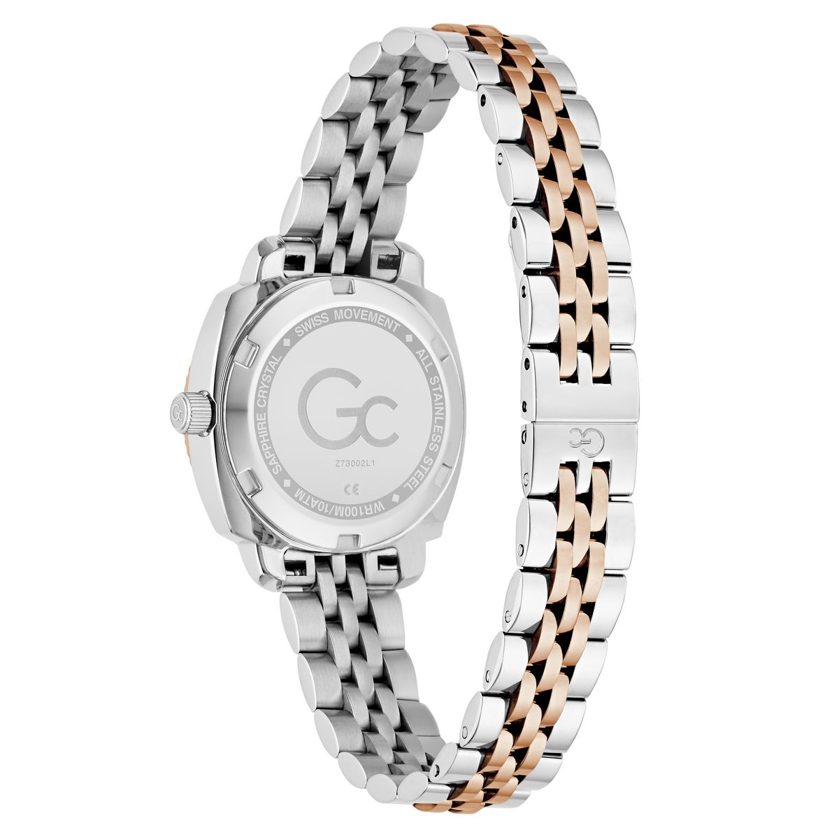 Gc Square 28mm White Dial Analog Women Watch - Z73002L1 Watch Gc