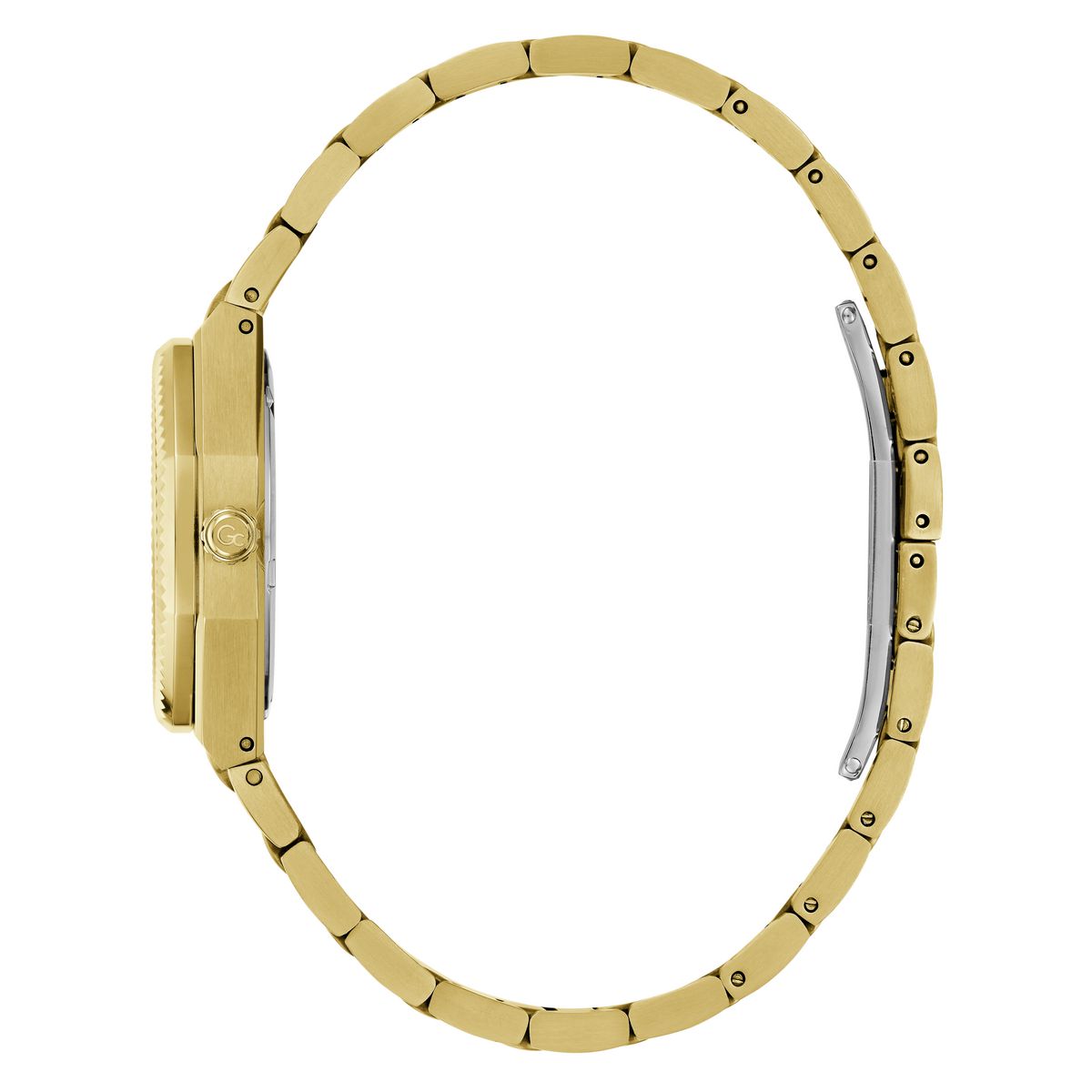 Gc Round 30mm Champagne Dial Analog Women Watch - Z70002L6