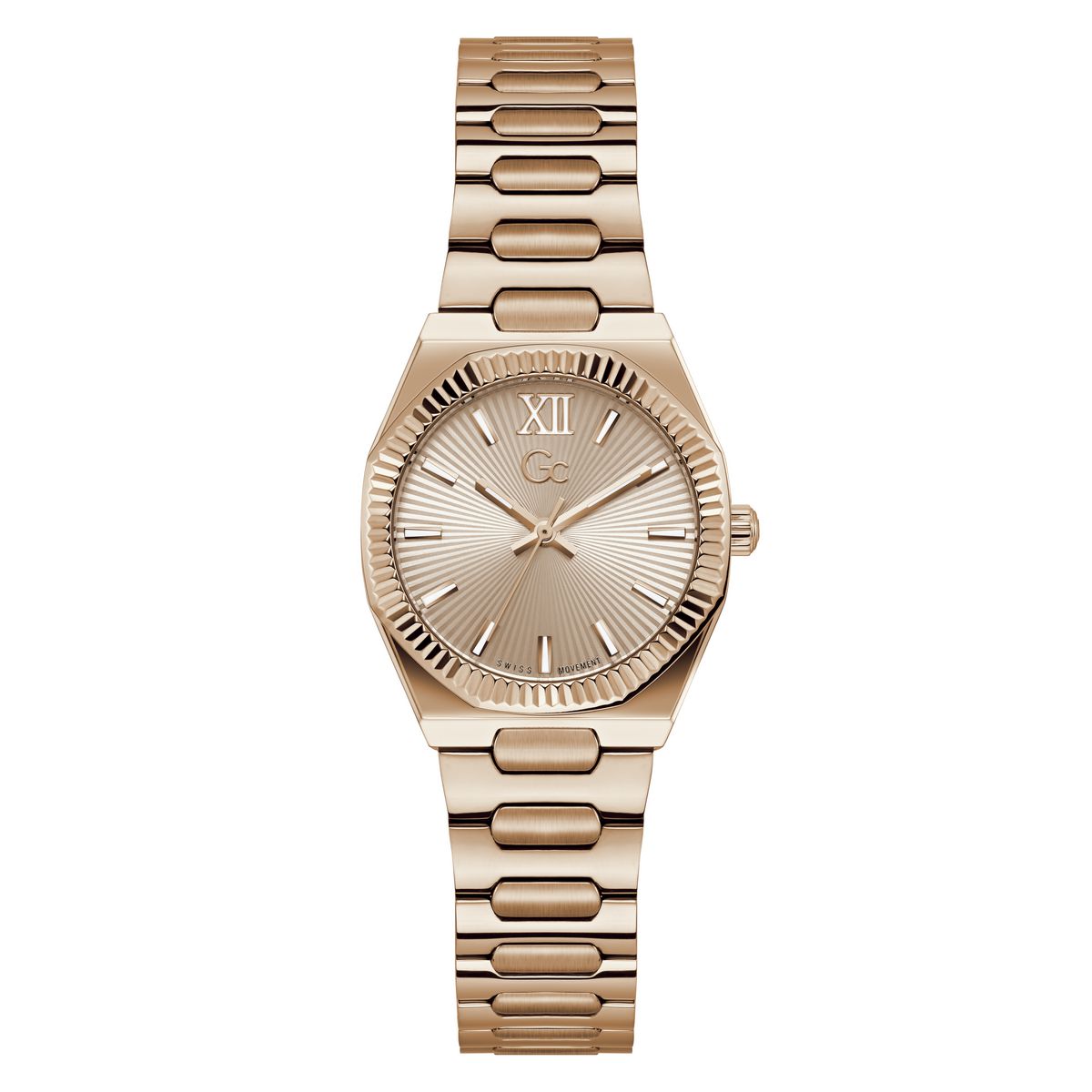 Gc Round 30mm Rose Gold Dial Analog Women Watch - Z70001L3 Watch Gc