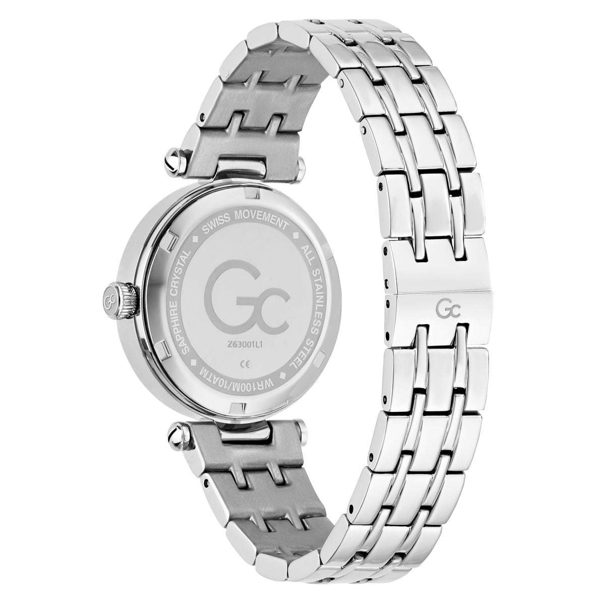 Gc Round 32mm White Dial Analog Women Watch - Z63001L1
