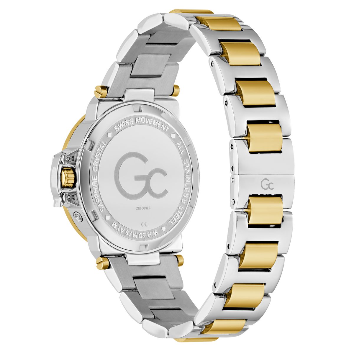 Gc Round 36mm White Dial Analog Women Watch - Z69003L6