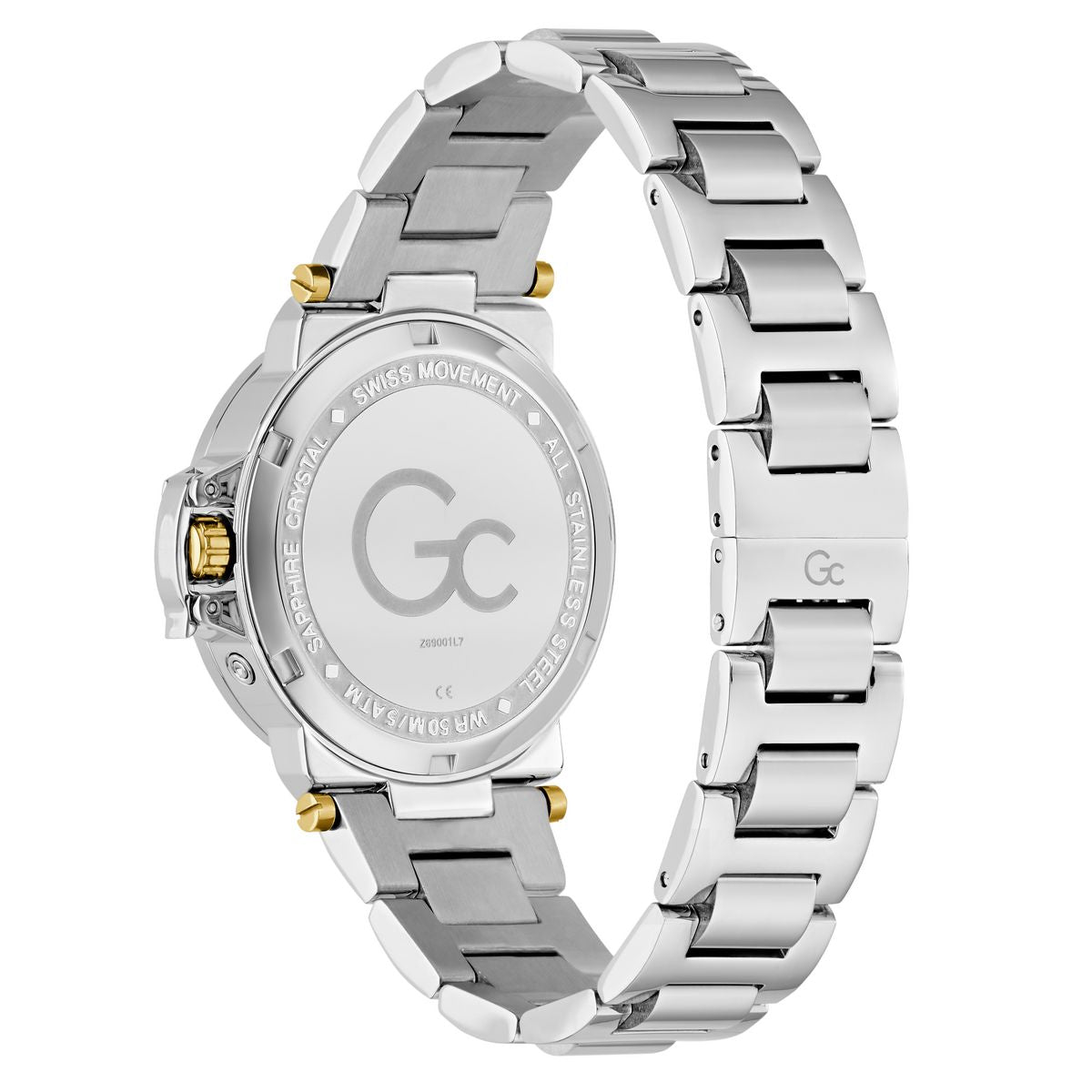 Gc Round 36mm Green Dial Analog Women Watch - Z69001L7