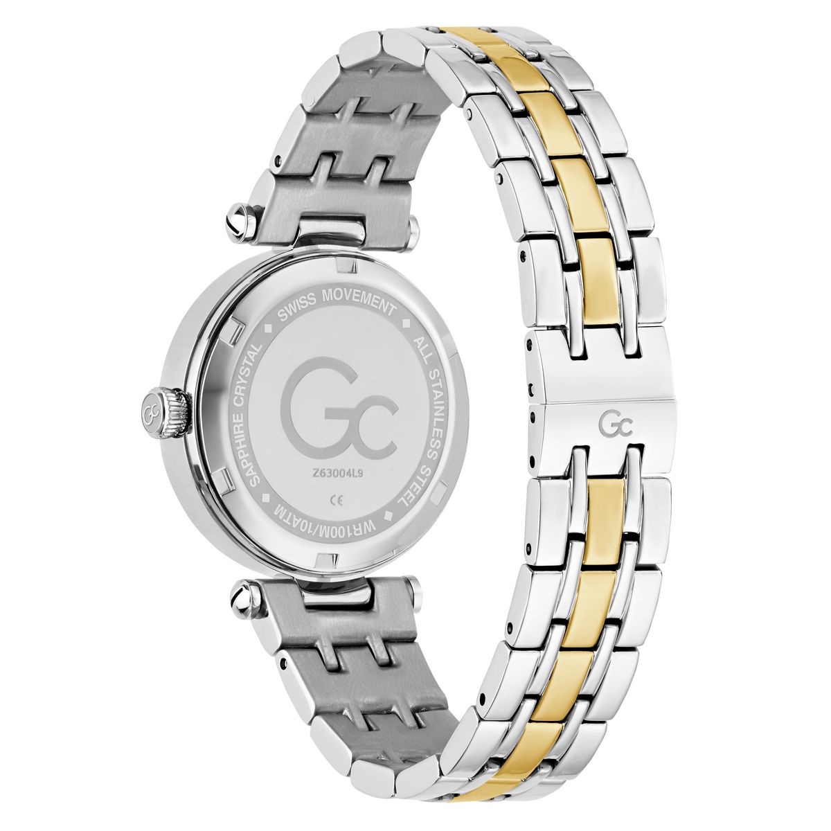 Gc Round 32mm Green Dial Analog Women Watch - Z63004L9